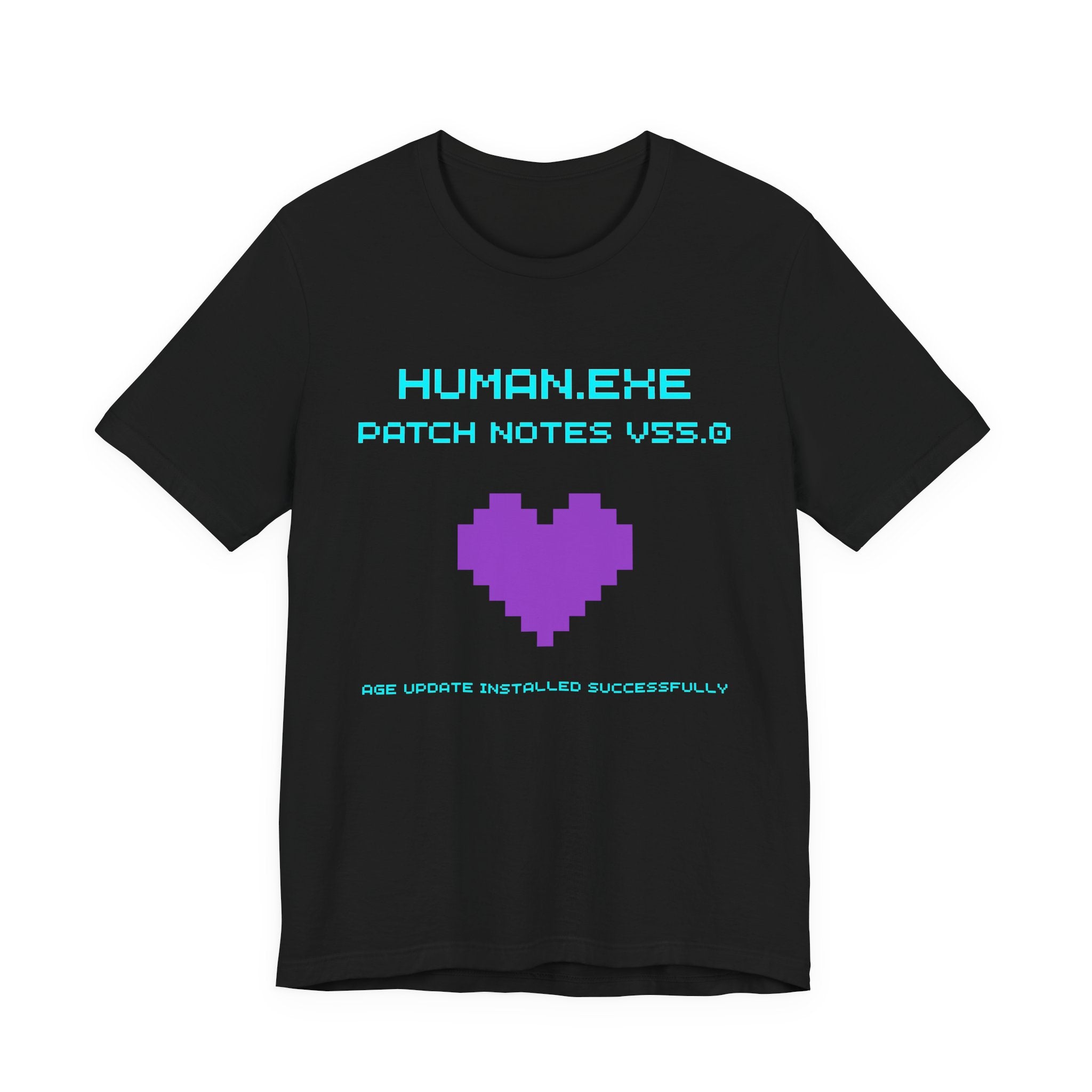 🎮 HUMAN.EXE Patch Notes v55.0 Shirt • Funny 55th Birthday Gamer T-Shirt • Retro Changelog Tee for 80s 90s Gamers • Level 55 Upgrade Gift