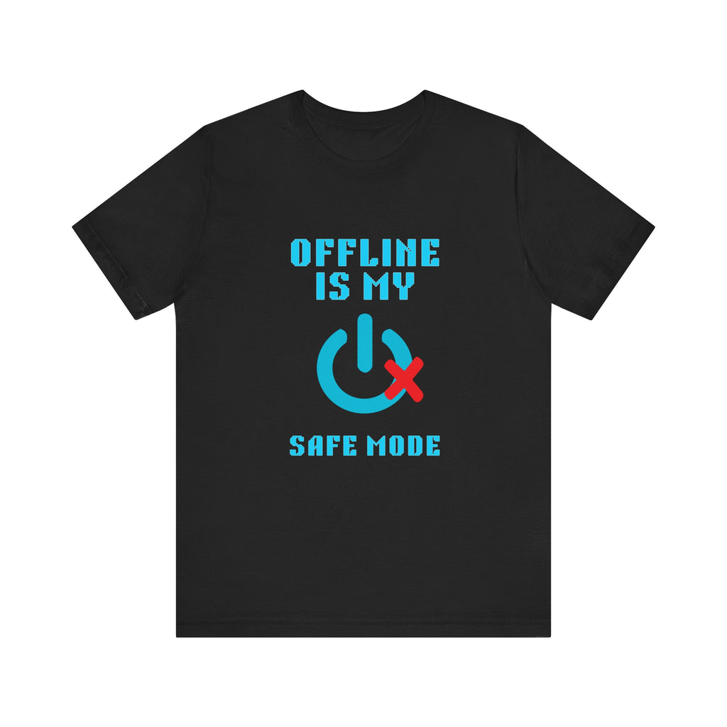 📴 OFFLINE IS MY SAFE MODE Shirt • Connection Status Offline by Choice Tee • Retro Introvert Gamer T-Shirt • Cozy Solo Quest 80s 90s Gift
