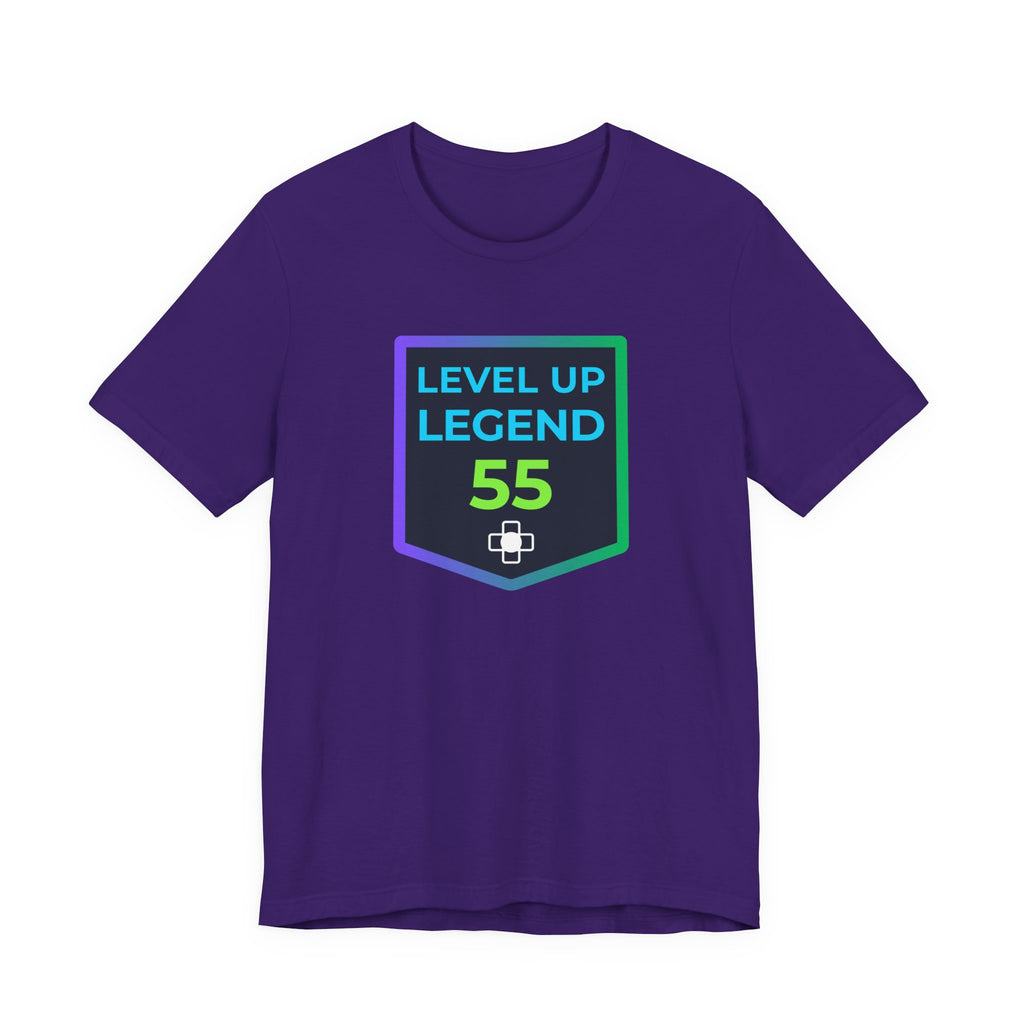 🔥 Level 55 Legend Shirt • Front + Back Design • 55th Birthday Gamer Gift • Retro Gaming Tee • Achievement Badge Design • Milestone Birthday