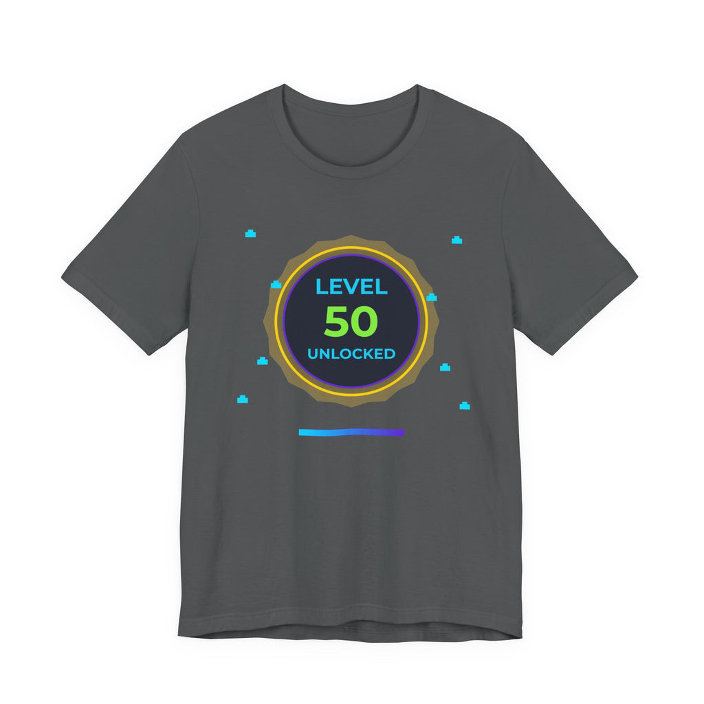 🔥 Level 50 Legend Shirt • Front + Back Design • 50th Birthday Gamer Gift • Retro Gaming Tee • Achievement Badge • Milestone Birthday