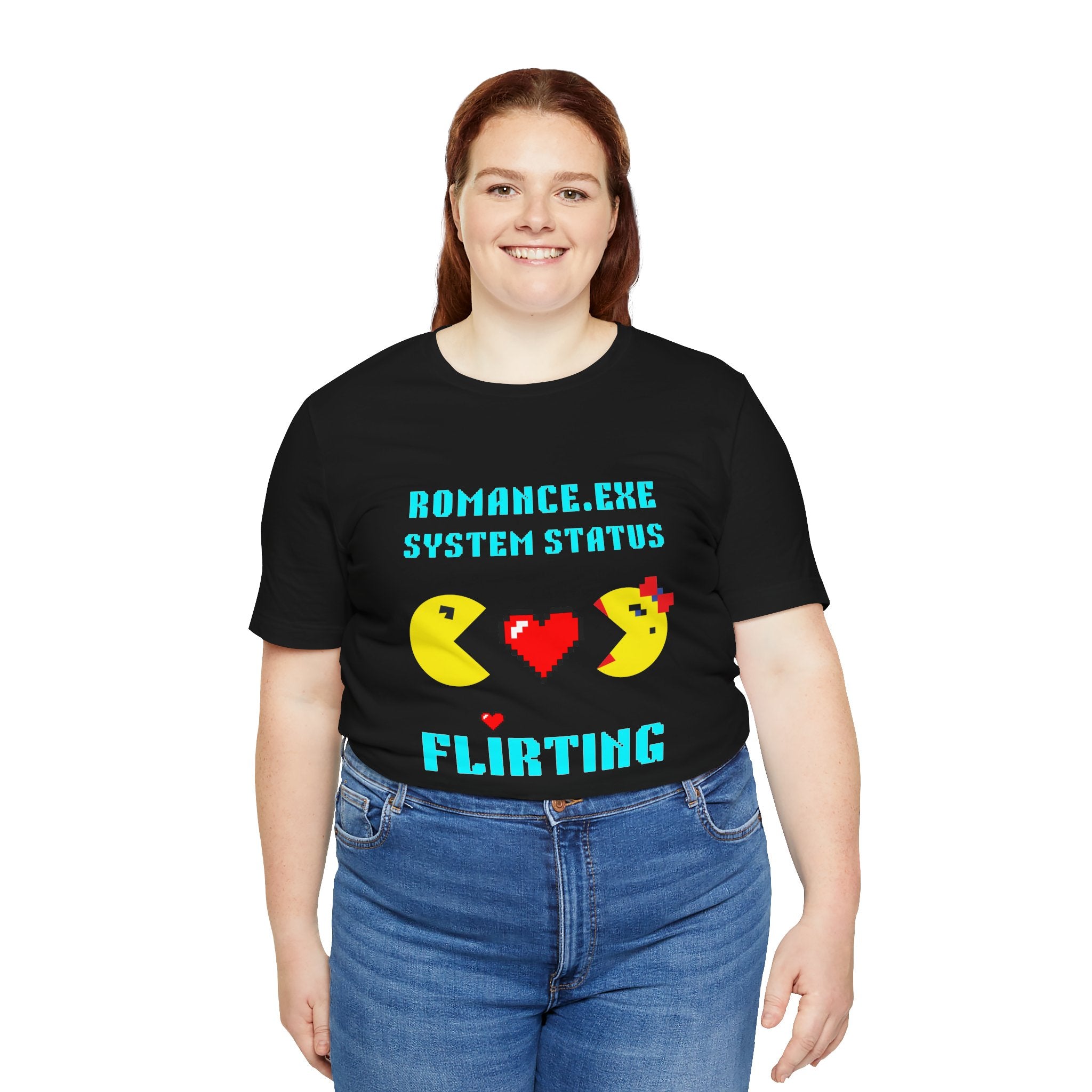 Romance Exe System Status Flirting Shirt | Funny Gamer Valentines Gift | Flirty Gift for Him Her | Dating Shirt | Unique Gift for Gamers