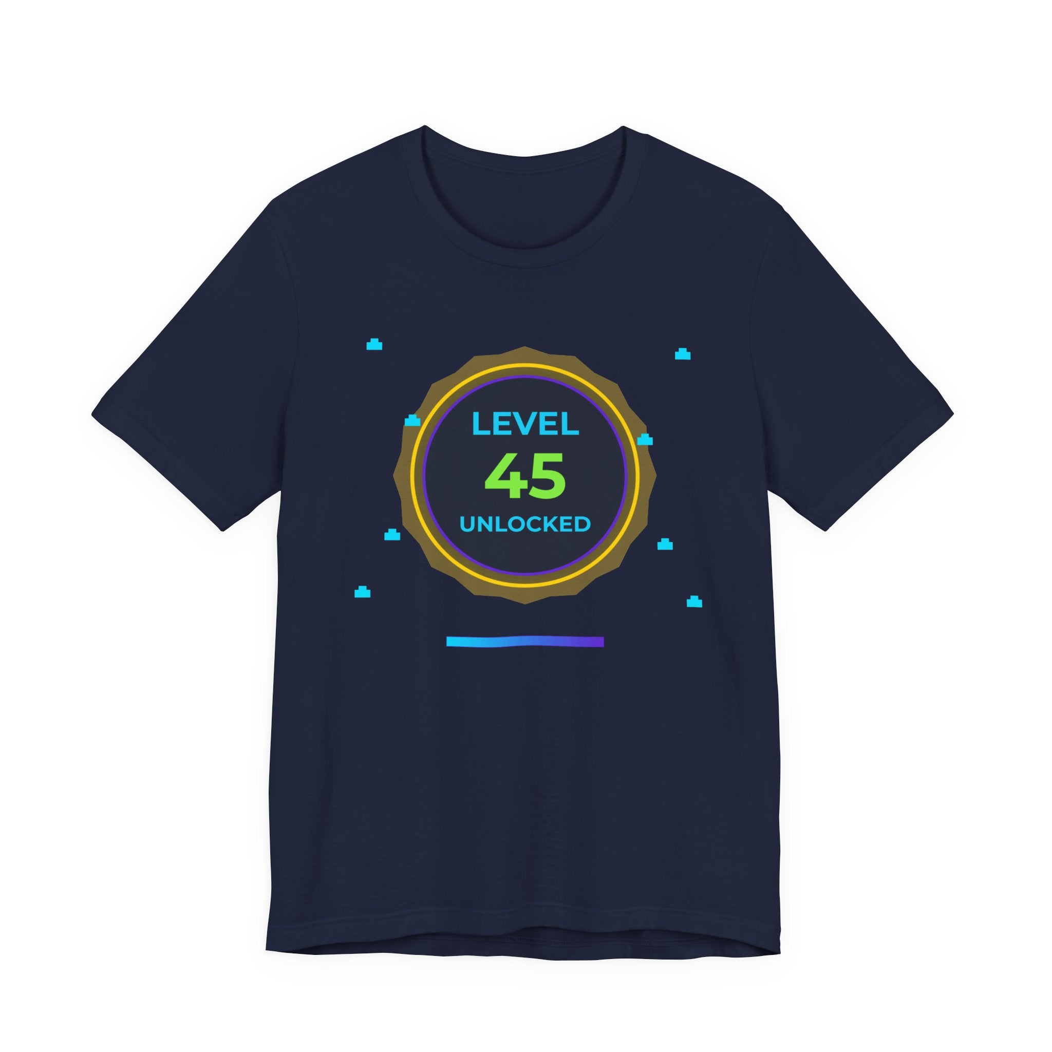 🔥 Level 45 Legend Shirt • Front + Back Design • 45th Birthday Gamer Gift • Retro Gaming Tee • Achievement Badge • Milestone Birthday