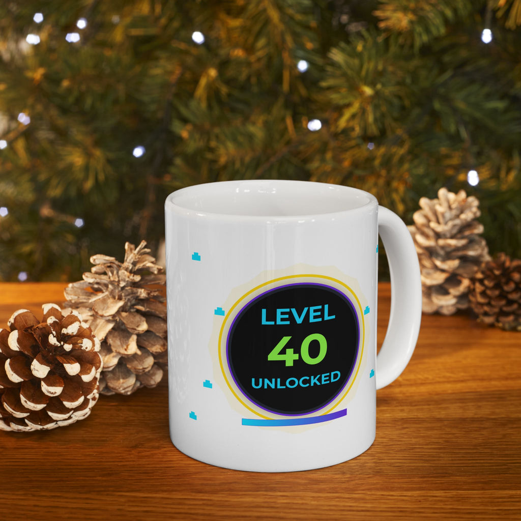 ☕ Level 40 Unlocked Respawn Ready Mug | Essential Gaming Loadout | High-Durability Ceramic