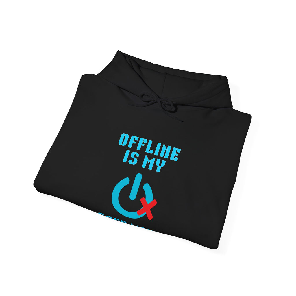 📴 OFFLINE IS MY SAFE MODE Hoodie • Connection Status Offline by Choice Gamer Hoodie • Retro Introvert Sweatshirt • Cozy Solo Quest Gift