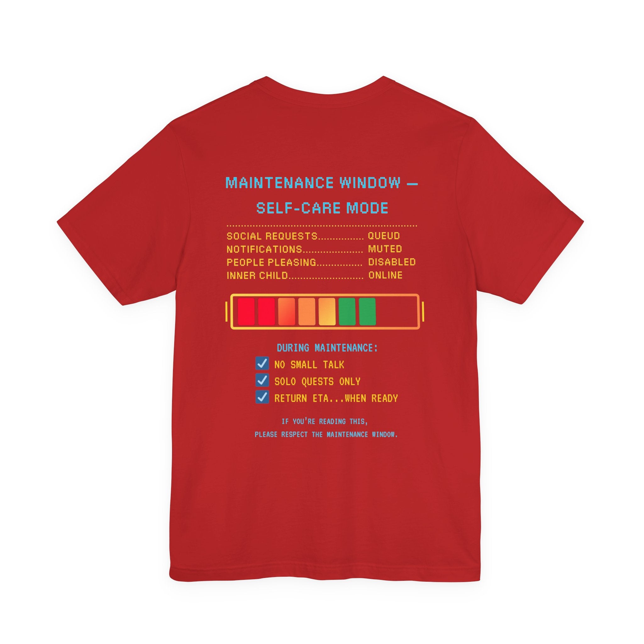 🛠️ AFK FOR MAINTENANCE Shirt • Self-Care Mode Gamer T-Shirt • Retro Pixel AFK Tee for Introverts • 80s 90s Video Game Gift