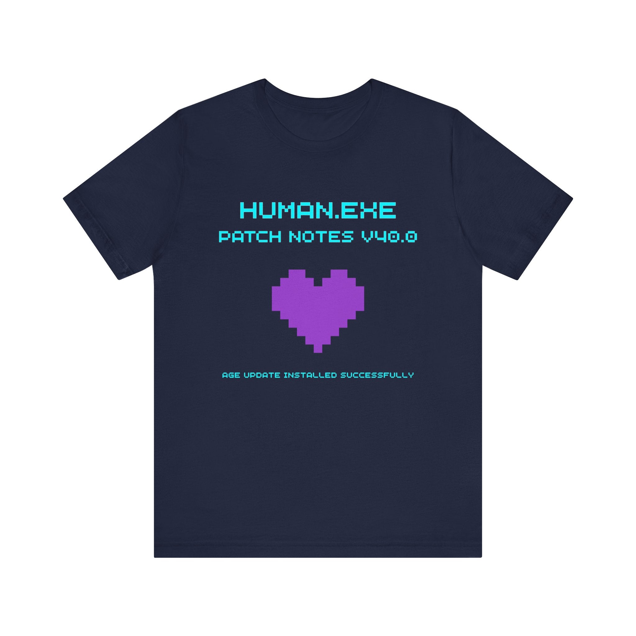 🎮 HUMAN.EXE Patch Notes v40.0 Shirt • Funny 40th Birthday Gamer T-Shirt • Retro Changelog Tee for 80s 90s Gamers • Level 40 Upgrade Gift