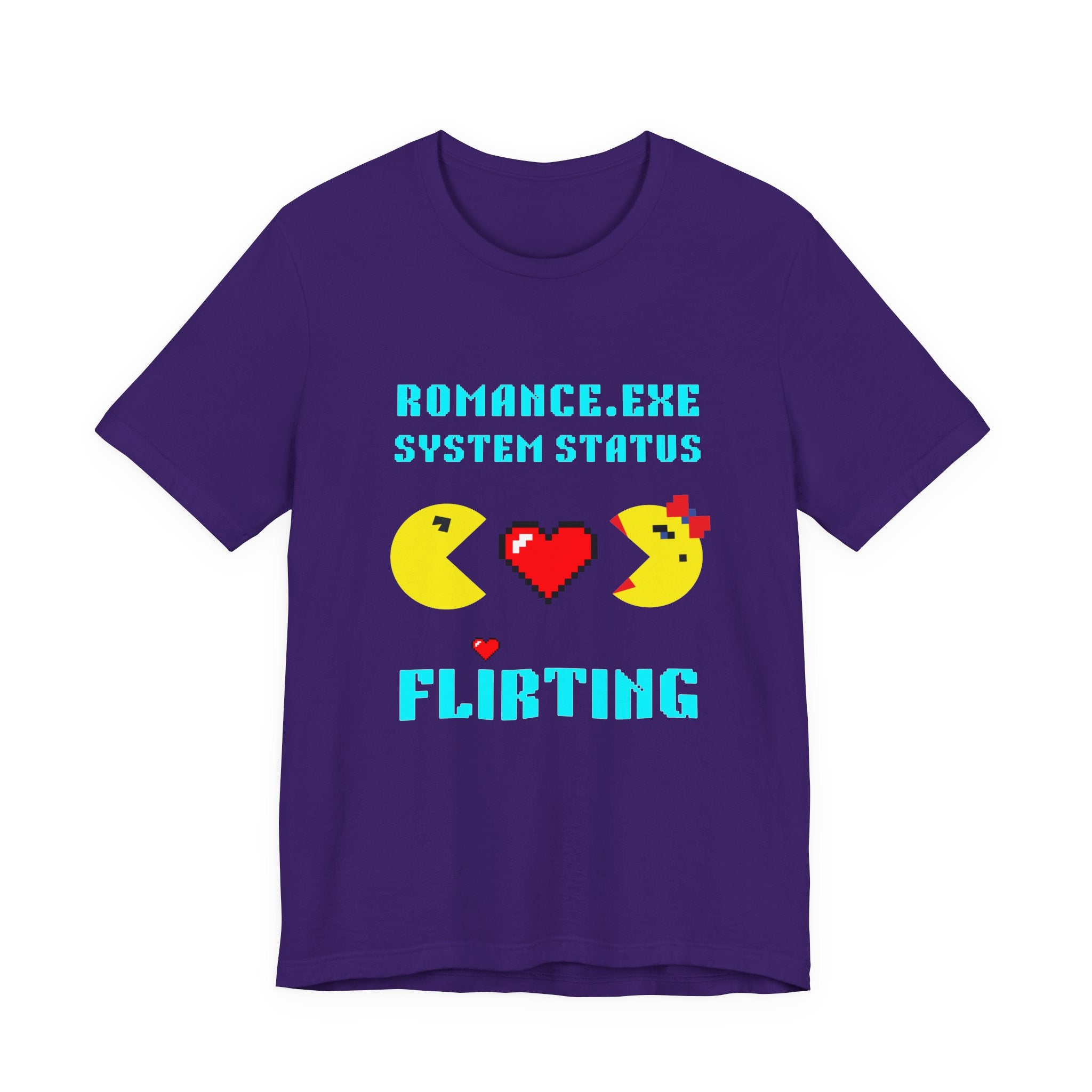 Romance Exe System Status Flirting Shirt | Funny Gamer Valentines Gift | Flirty Gift for Him Her | Dating Shirt | Unique Gift for Gamers