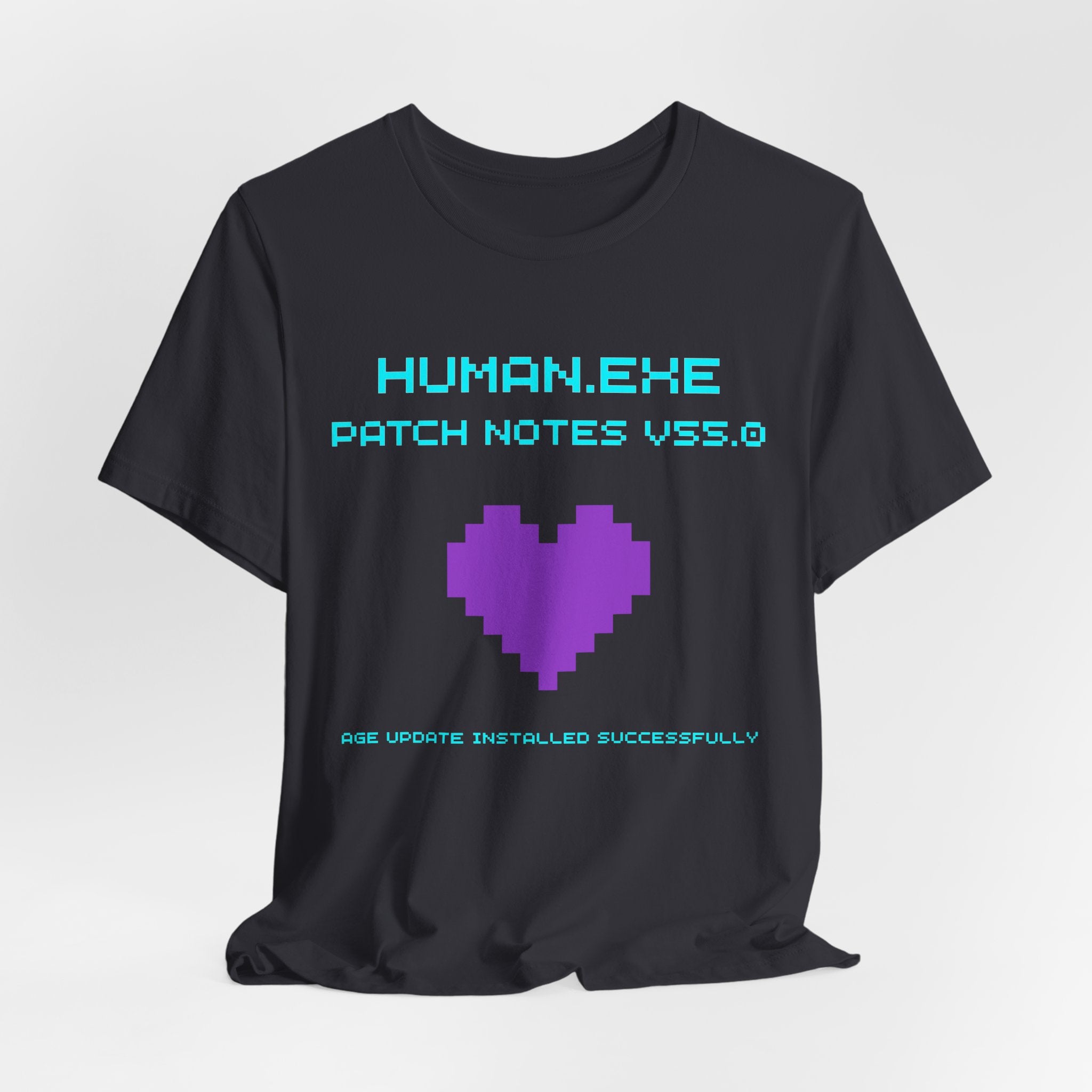 🎮 HUMAN.EXE Patch Notes v55.0 Shirt • Funny 55th Birthday Gamer T-Shirt • Retro Changelog Tee for 80s 90s Gamers • Level 55 Upgrade Gift
