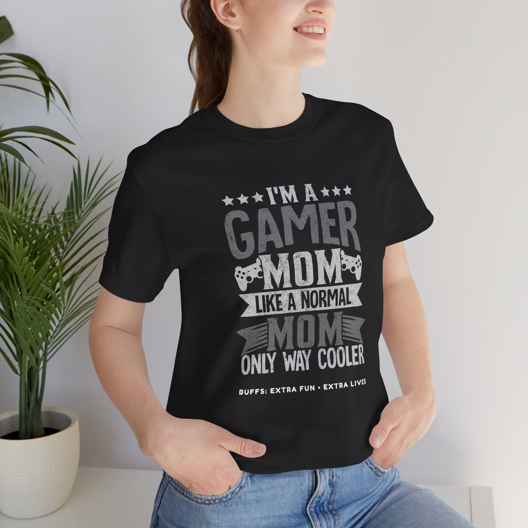 Gamer Mom – Like a Normal Mom, Only Way Cooler Shirt (Front & Back Print)