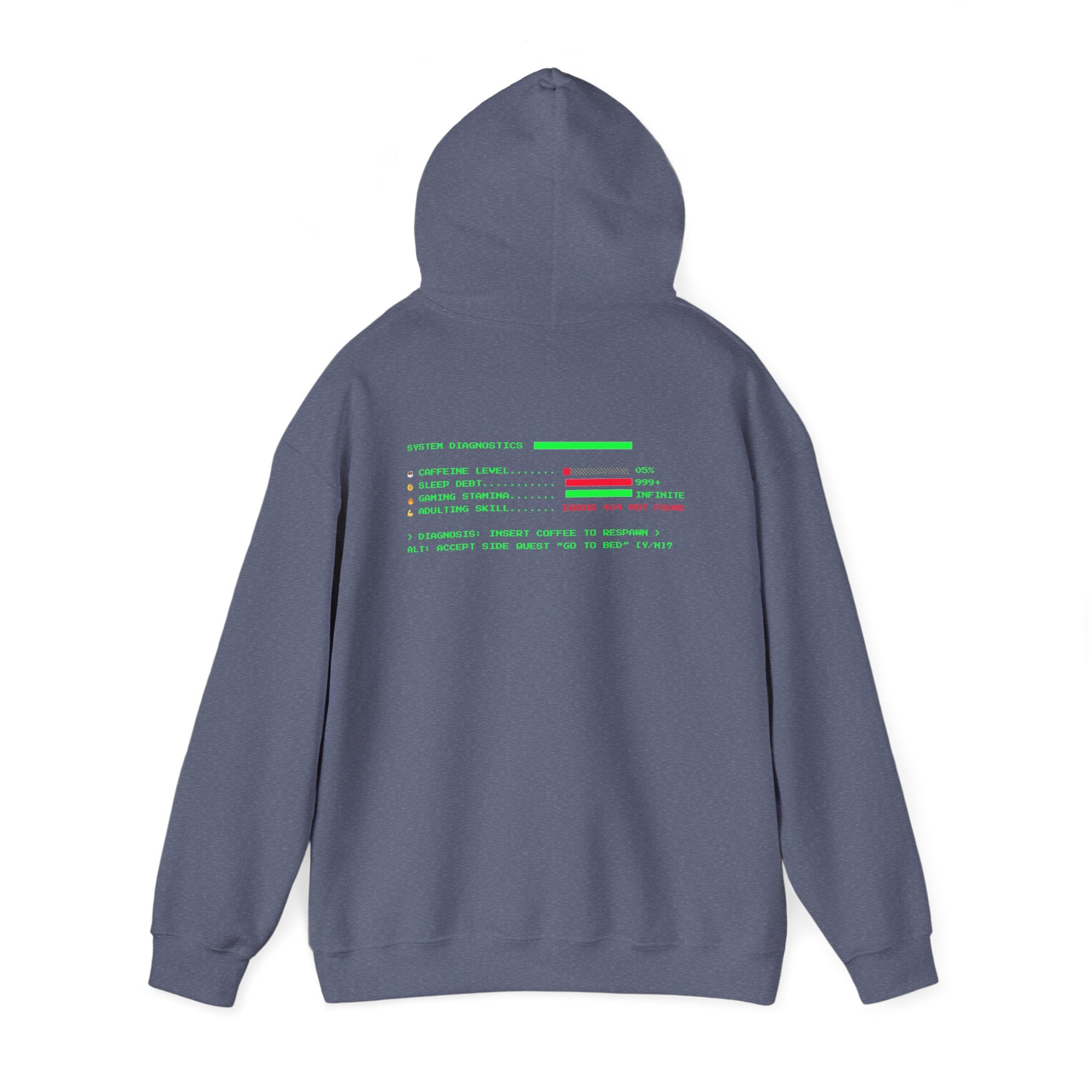🔥 Low Energy Gamer Hoodie • Caffeine Required to Respawn • Funny Coffee Addict Hoodie • System Critical Pullover • Gift for Gamers & Coders