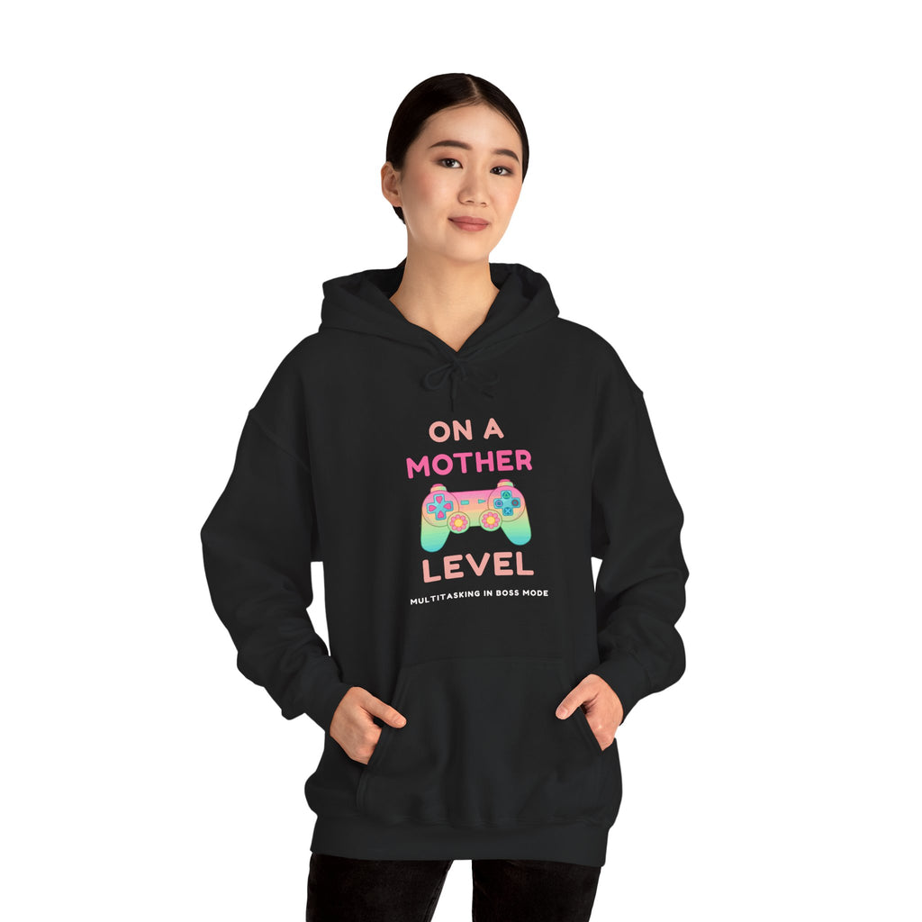On a Mother Level – Multitasking in Boss Mode Gamer Mom Hoodie (Front & Back Print)