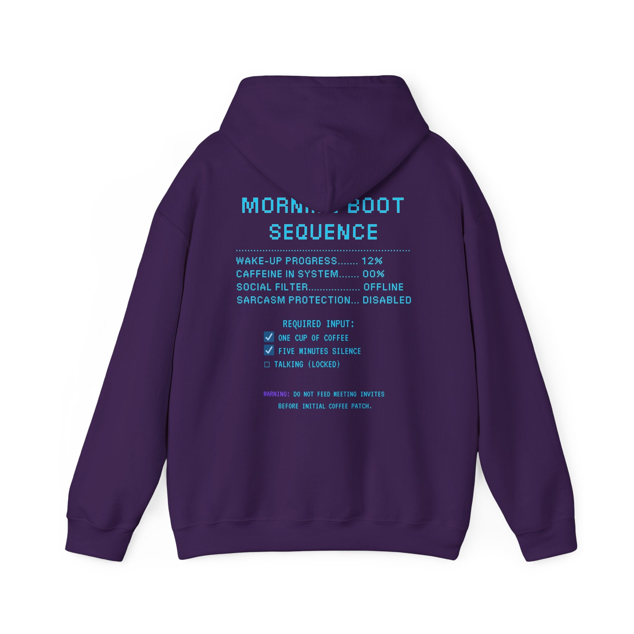 ☕ HUMAN.EXE NEEDS COFFEE Hoodie • Insert Coffee to Respawn Gamer Hoodie • Morning Boot Sequence Pixel Sweatshirt • Cozy Retro Gamer Gift