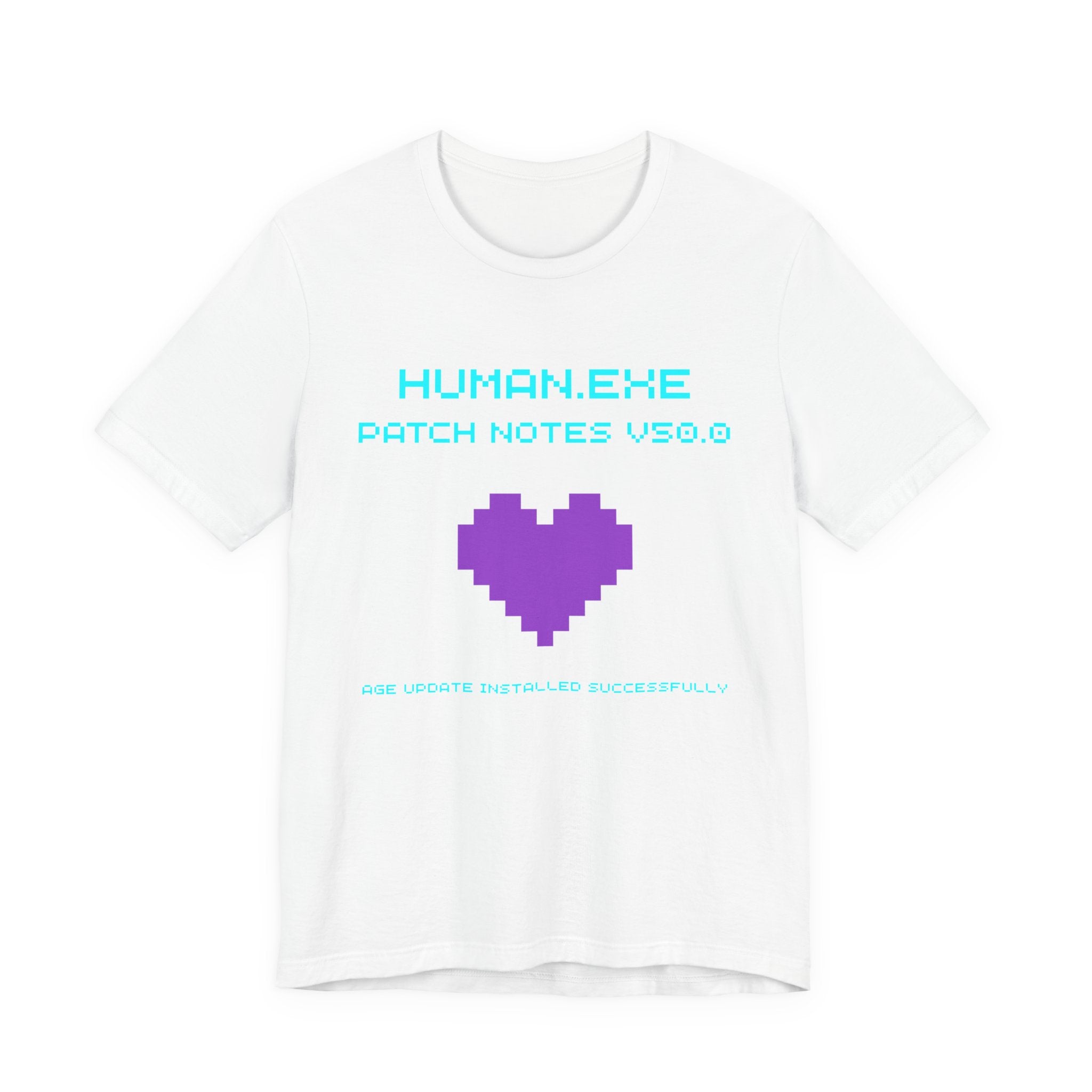 🎮 HUMAN.EXE Patch Notes v50.0 Shirt • Funny 50th Birthday Gamer T-Shirt • Retro Changelog Tee for 80s 90s Gamers • Level 50 Upgrade Gift