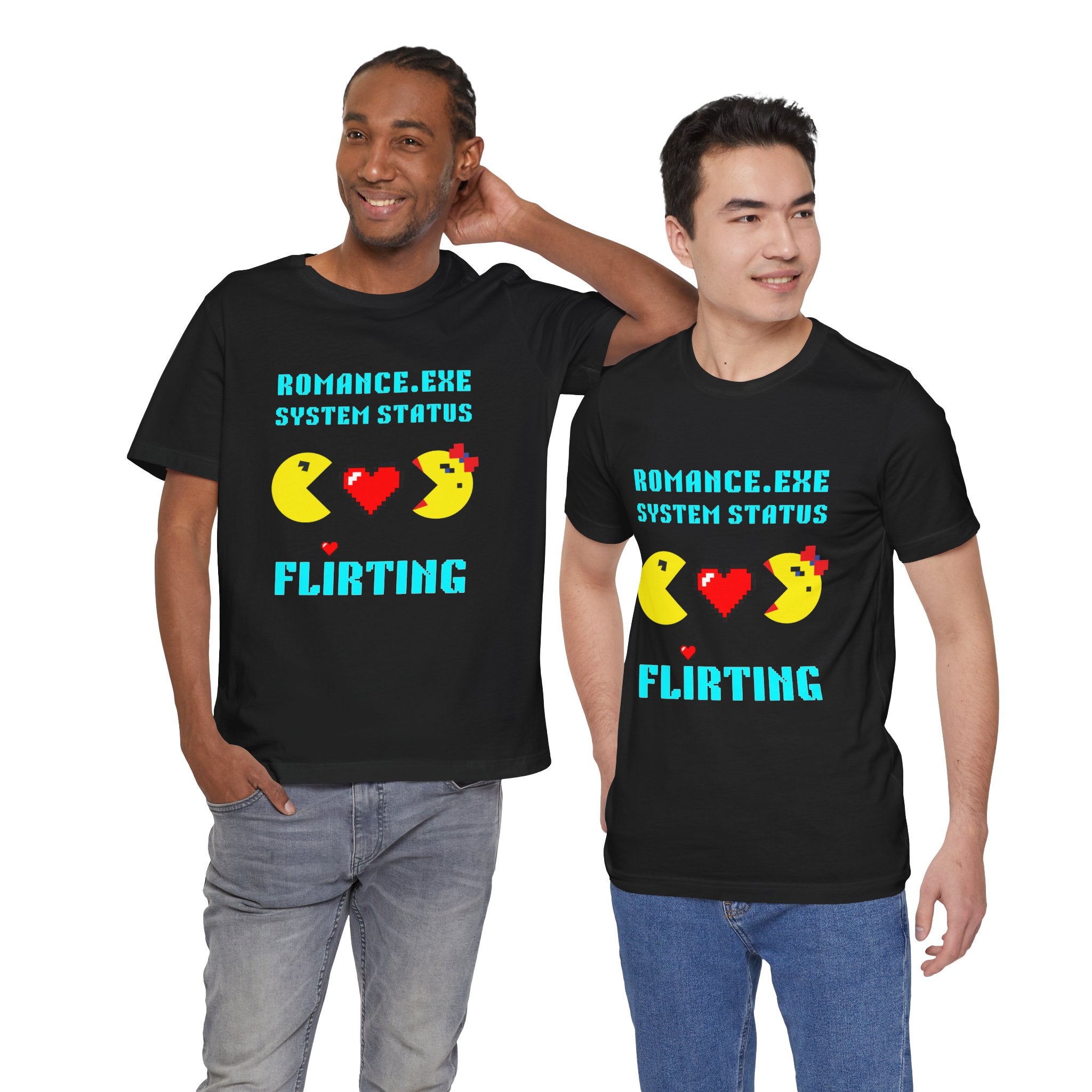 Romance Exe System Status Flirting Shirt | Funny Gamer Valentines Gift | Flirty Gift for Him Her | Dating Shirt | Unique Gift for Gamers