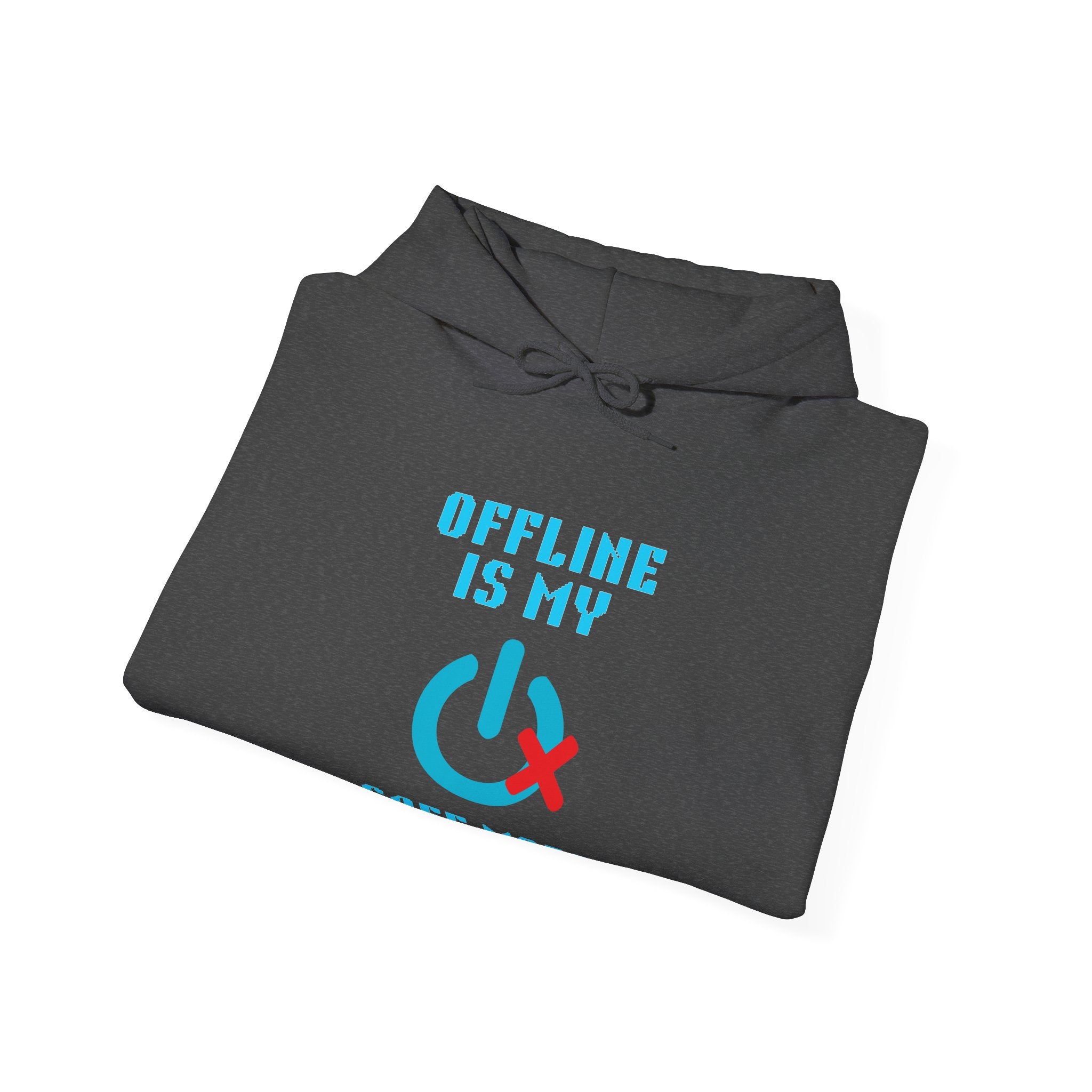 📴 OFFLINE IS MY SAFE MODE Hoodie • Connection Status Offline by Choice Gamer Hoodie • Retro Introvert Sweatshirt • Cozy Solo Quest Gift