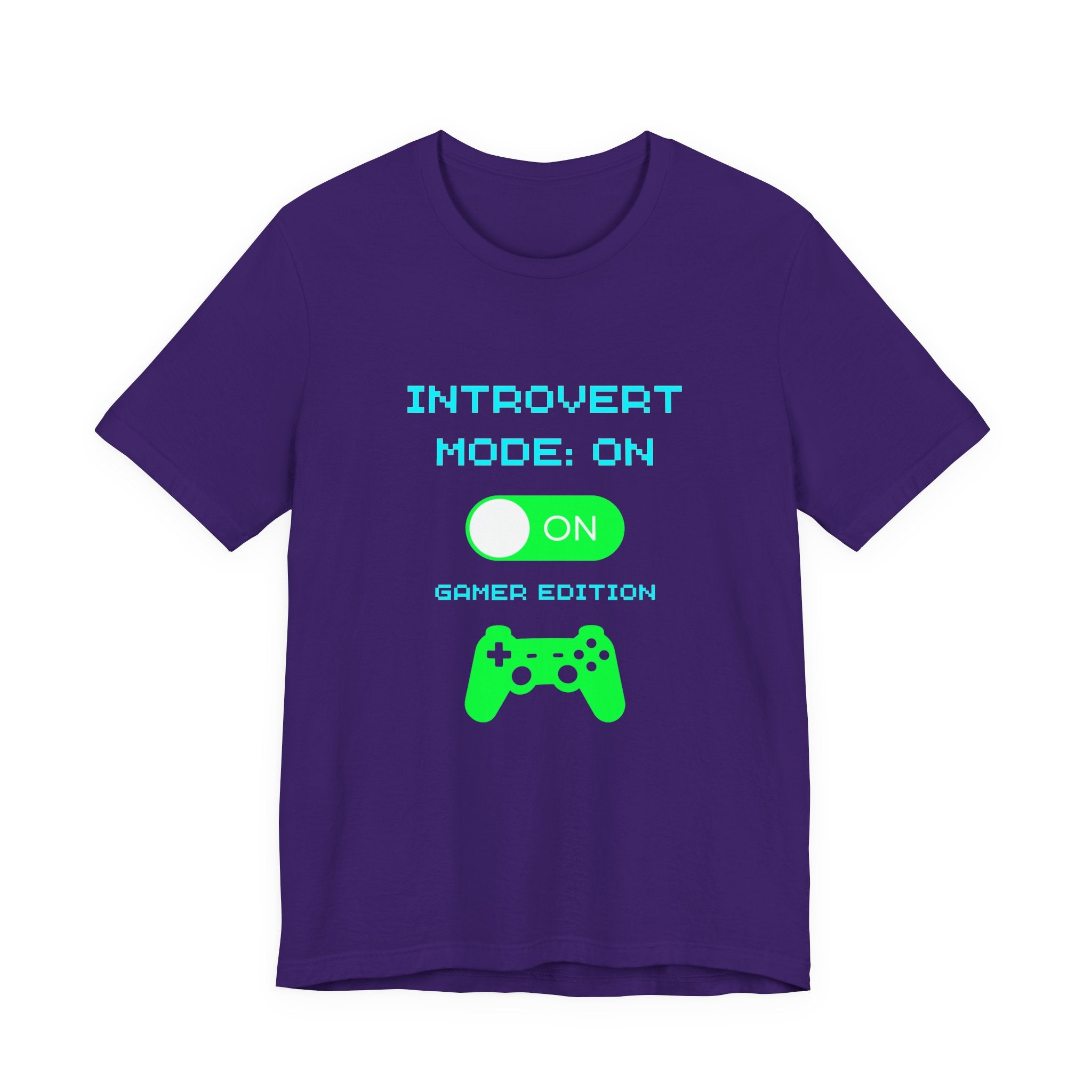 Introvert Mode: On – Gamer Edition Shirt (Front & Back Print Introvert Gamer Tee)
