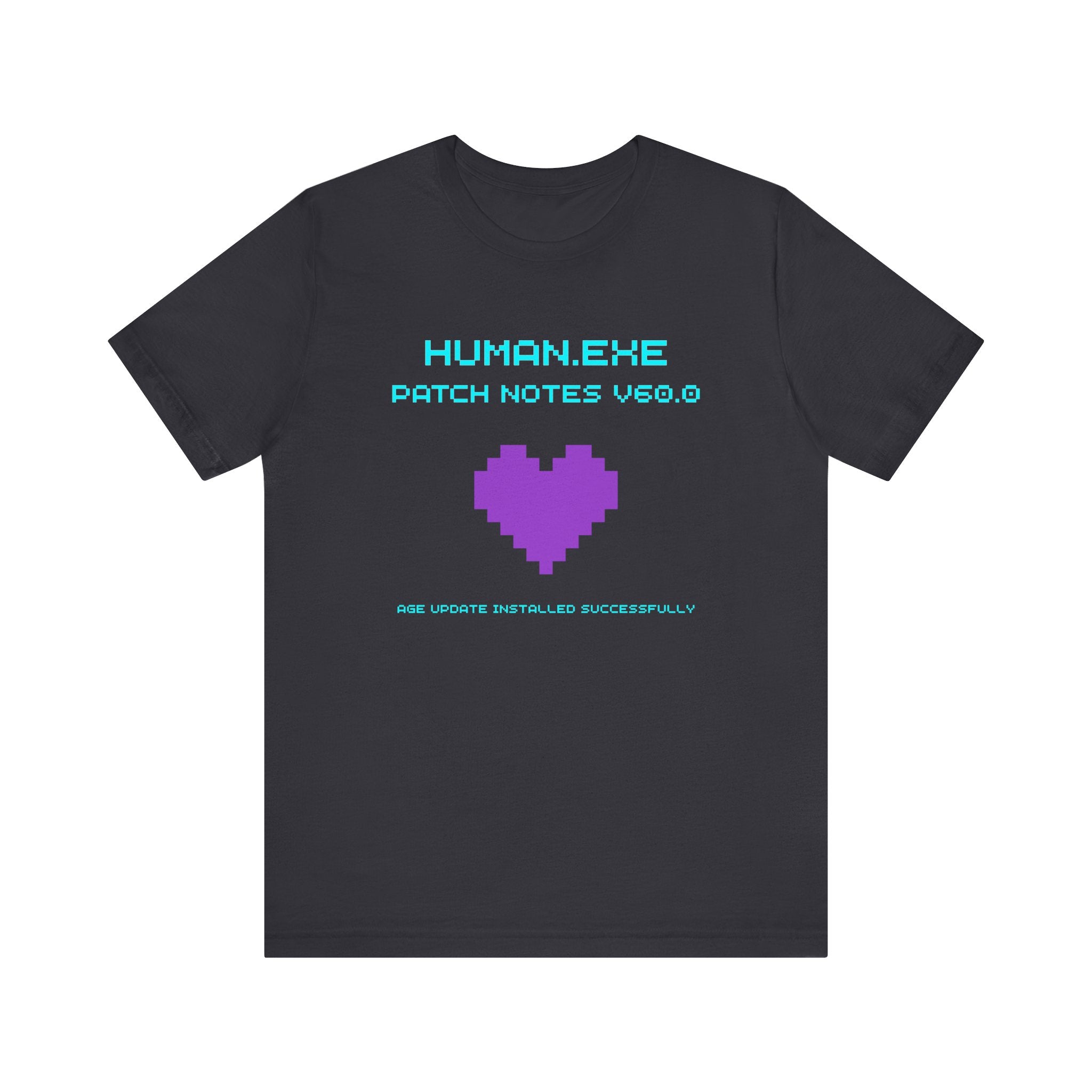 🎮 HUMAN.EXE Patch Notes v60.0 Shirt • Funny 60th Birthday Gamer T-Shirt • Retro Changelog Tee for 80s 90s Gamers • Level 60 Upgrade Gift