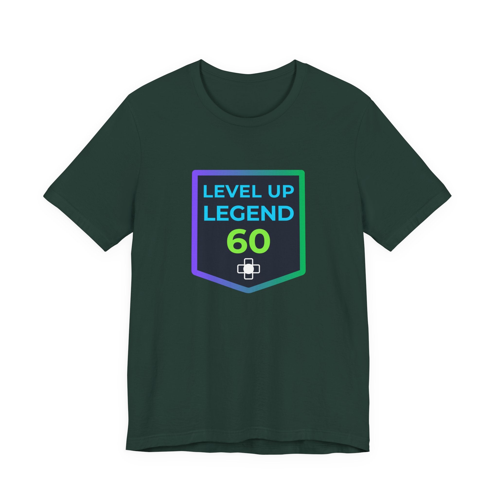 🔥 Level 60 Legend Shirt • Retro Gamer 60th Birthday Gift • Front + Back Design • Achievement Badge Tee • Milestone Gaming Shirt