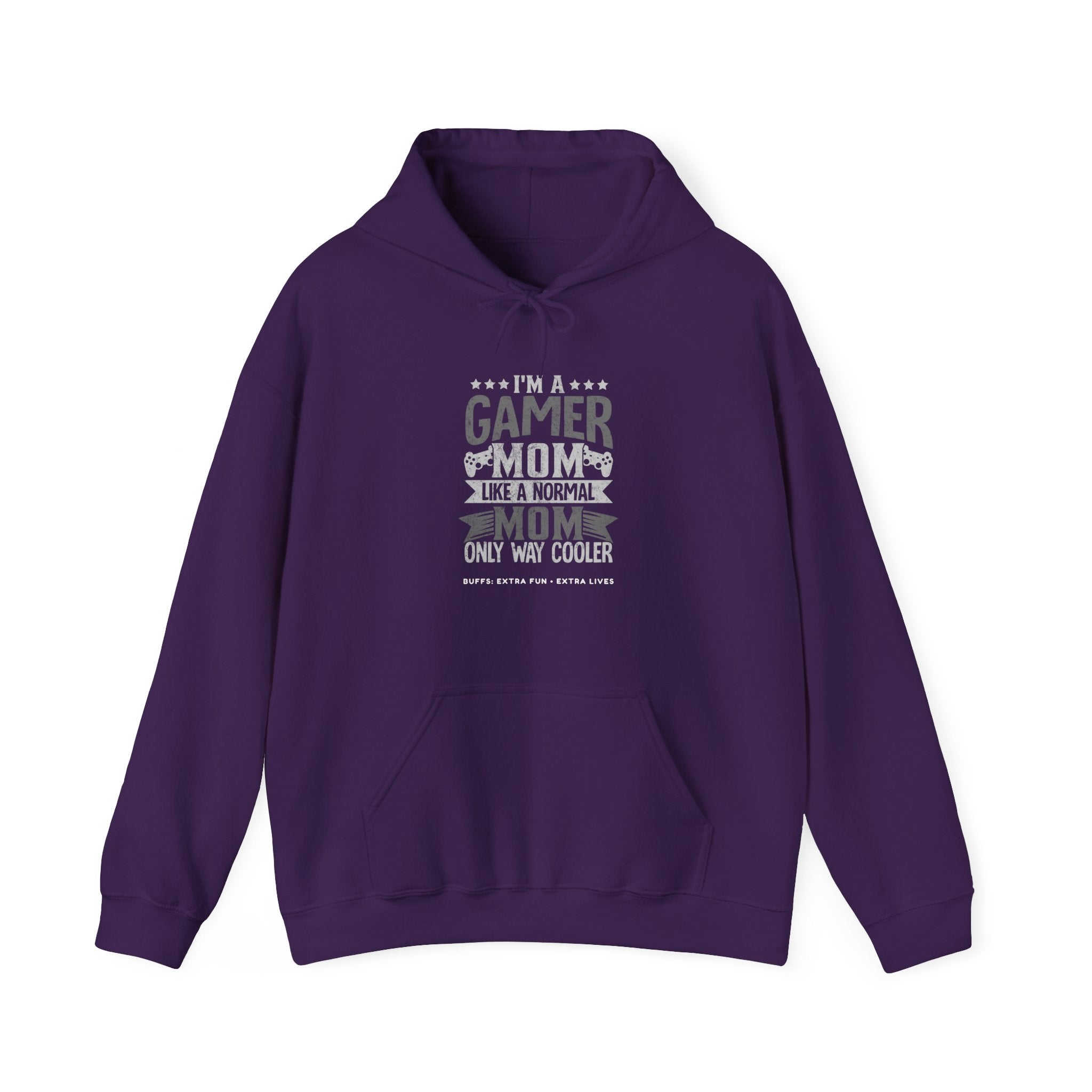 Gamer Mom – Like a Normal Mom, Only Way Cooler Hoodie (Front & Back Print)