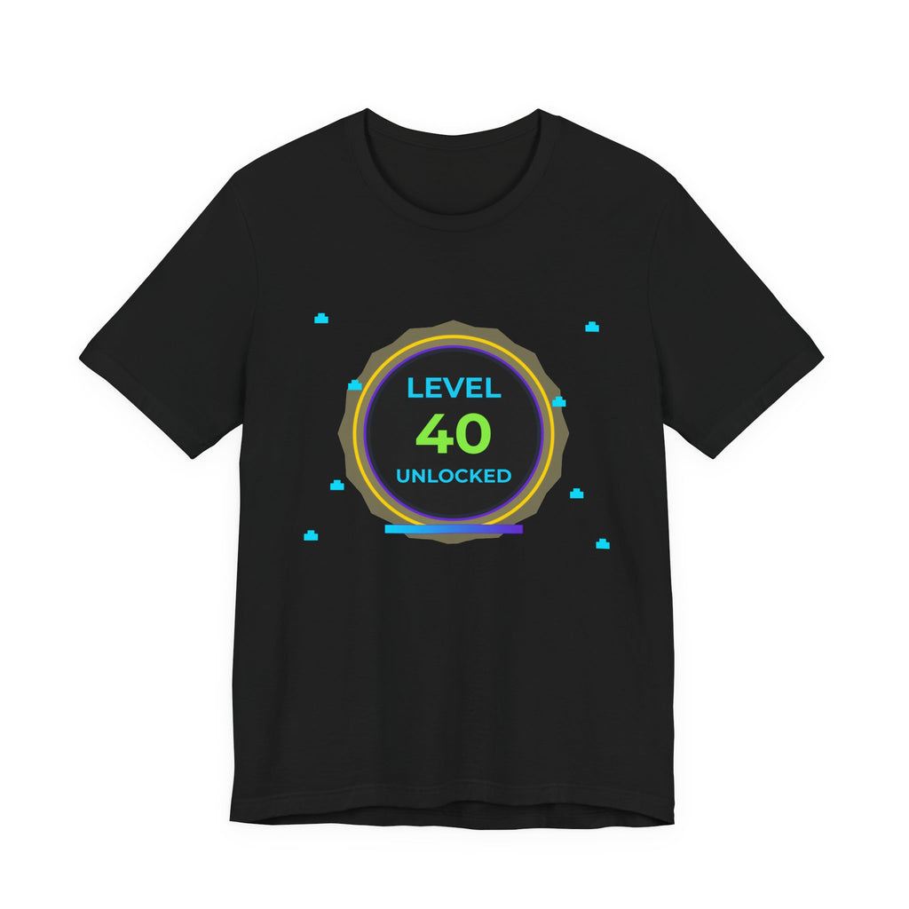 🔥 Level 40 Legend Shirt • Front + Back Design • 40th Birthday Gamer Gift • Retro Gaming Tee • Achievement Badge • Milestone Birthday