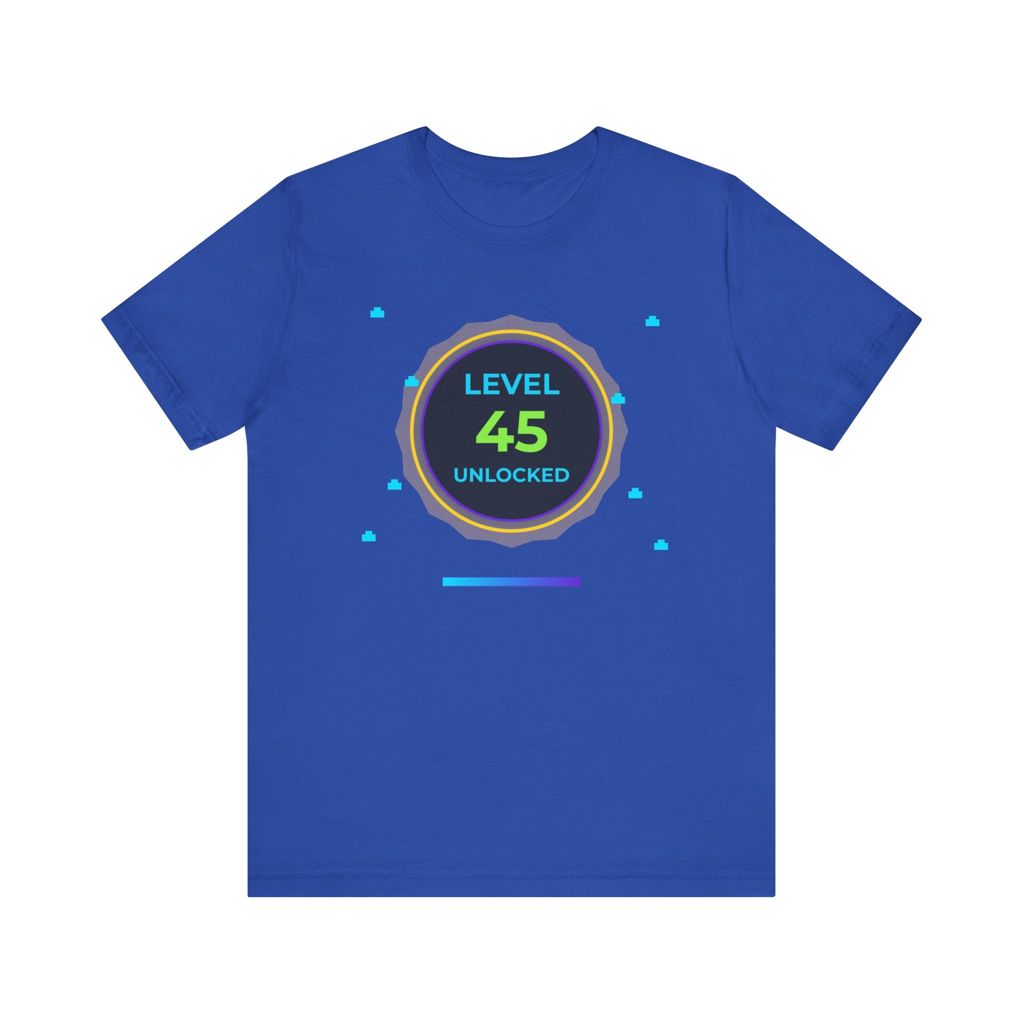 🔥 Level 45 Legend Shirt • Front + Back Design • 45th Birthday Gamer Gift • Retro Gaming Tee • Achievement Badge • Milestone Birthday