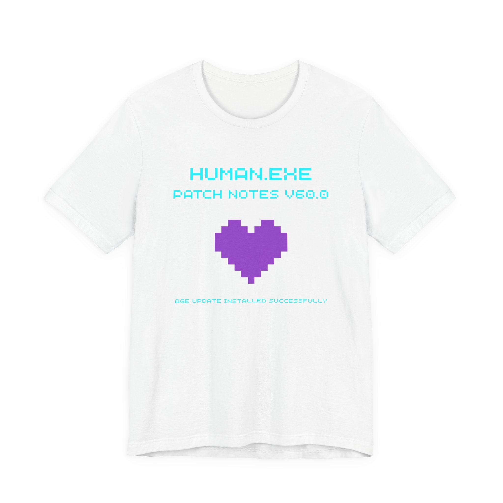 🎮 HUMAN.EXE Patch Notes v60.0 Shirt • Funny 60th Birthday Gamer T-Shirt • Retro Changelog Tee for 80s 90s Gamers • Level 60 Upgrade Gift