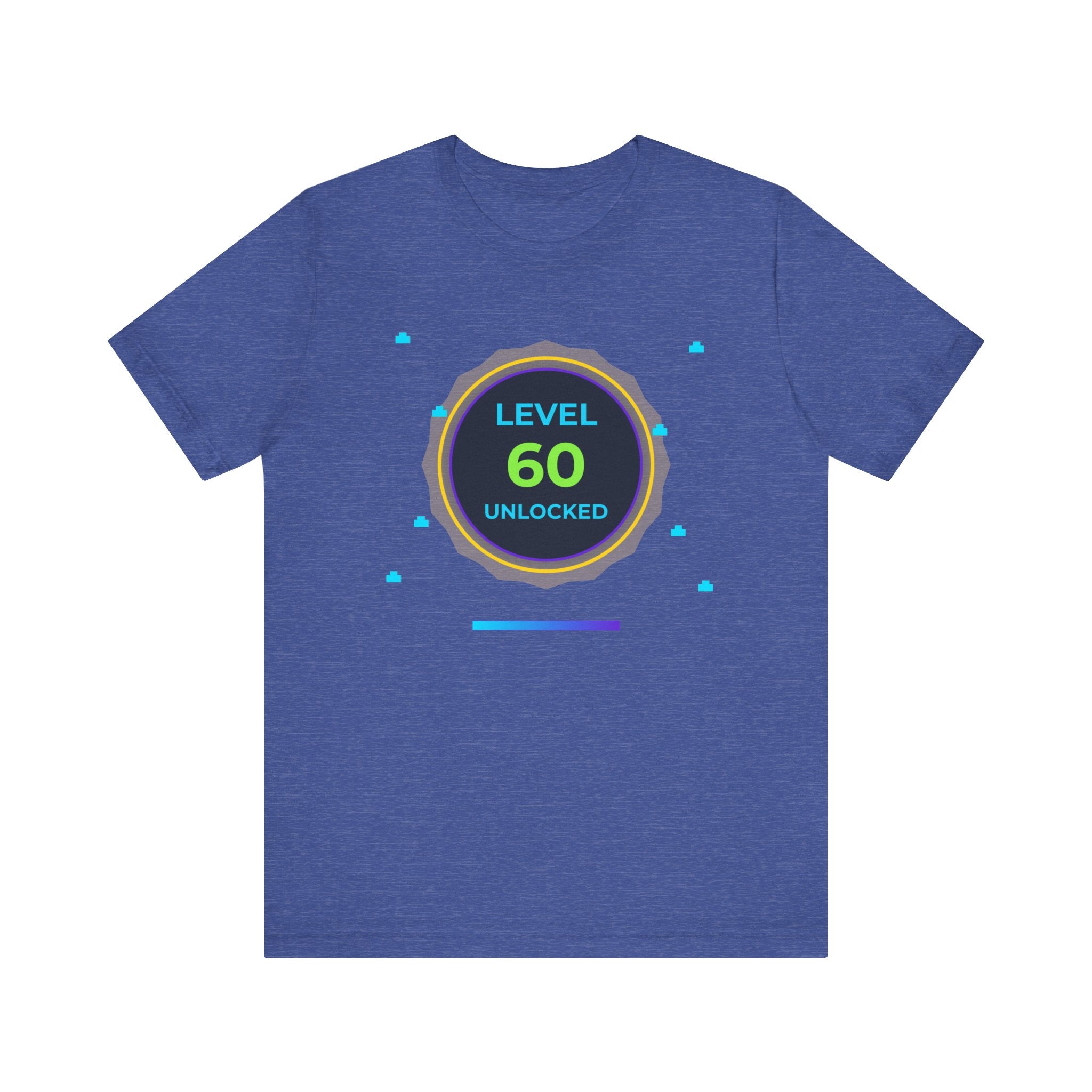 Level 60 Legend Shirt • Front + Back Design • 60th Birthday Gamer Gift • Retro Gaming Tee • Achievement Badge • Milestone Birthday