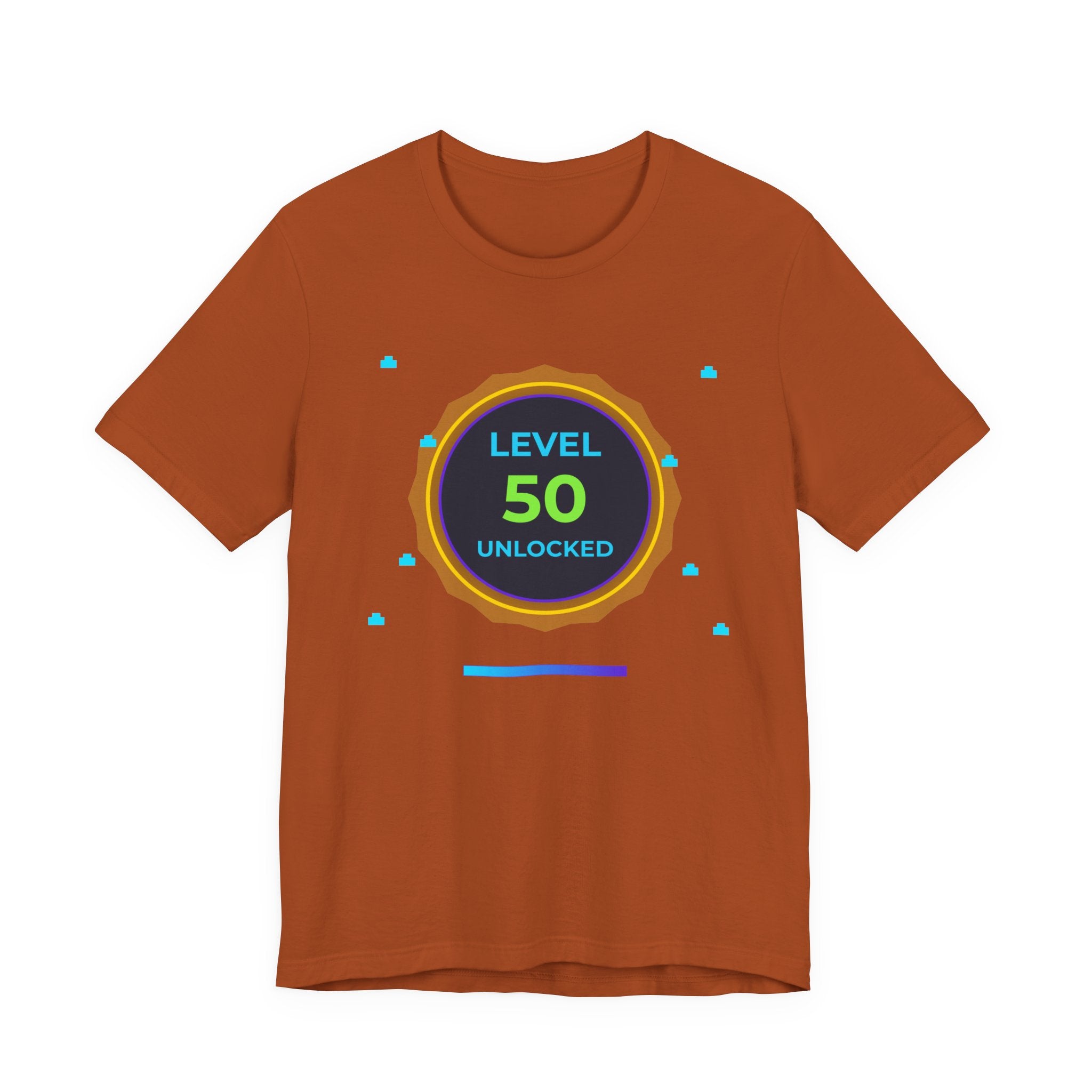 🔥 Level 50 Legend Shirt • Front + Back Design • 50th Birthday Gamer Gift • Retro Gaming Tee • Achievement Badge • Milestone Birthday