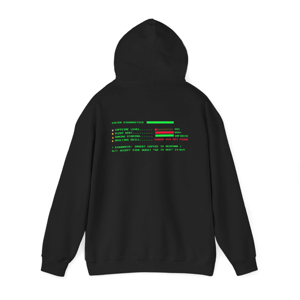 🔥 Low Energy Gamer Hoodie • Caffeine Required to Respawn • Funny Coffee Addict Hoodie • System Critical Pullover • Gift for Gamers & Coders