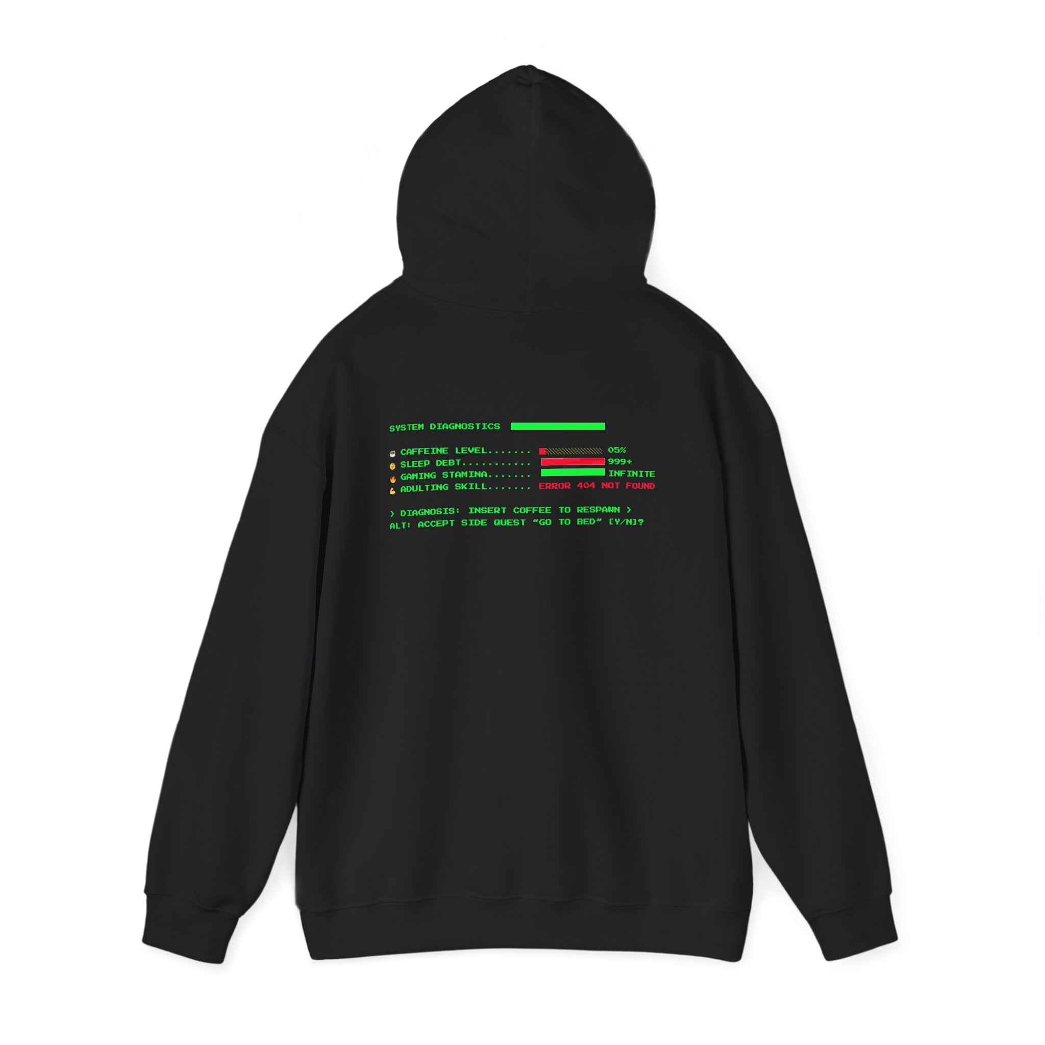 🔥 Low Energy Gamer Hoodie • Caffeine Required to Respawn • Funny Coffee Addict Hoodie • System Critical Pullover • Gift for Gamers & Coders