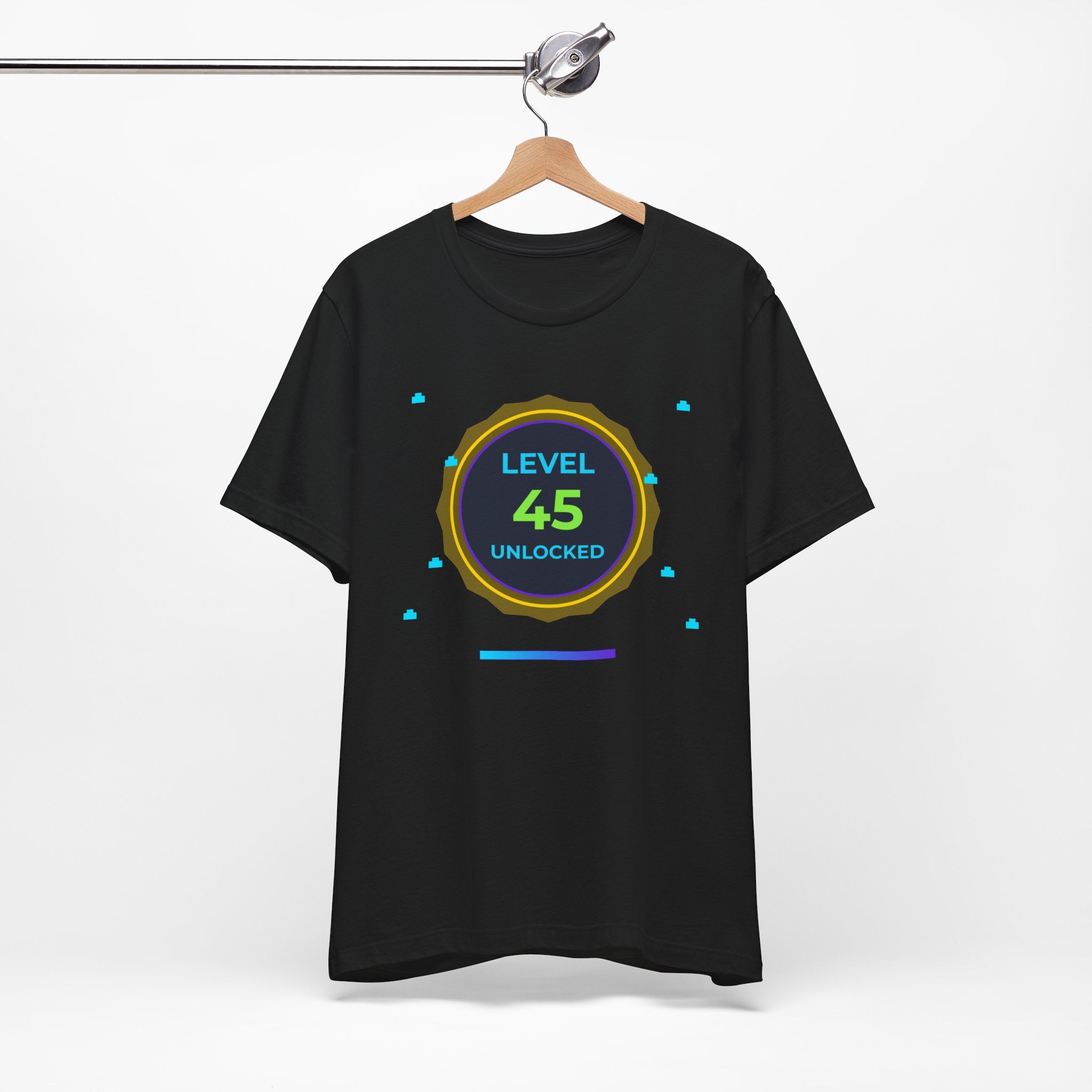 🔥 Level 45 Legend Shirt • Front + Back Design • 45th Birthday Gamer Gift • Retro Gaming Tee • Achievement Badge • Milestone Birthday