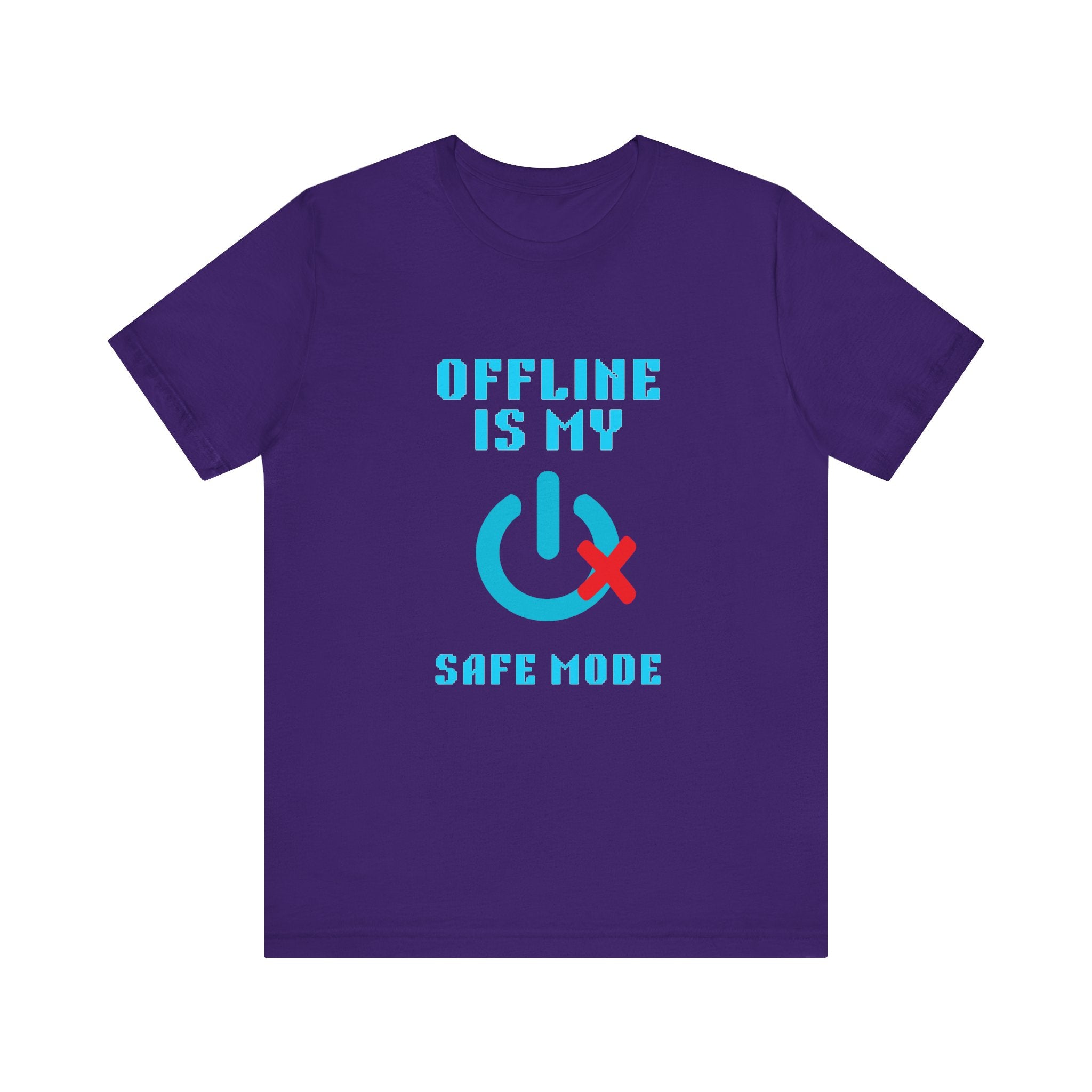 📴 OFFLINE IS MY SAFE MODE Shirt • Connection Status Offline by Choice Tee • Retro Introvert Gamer T-Shirt • Cozy Solo Quest 80s 90s Gift