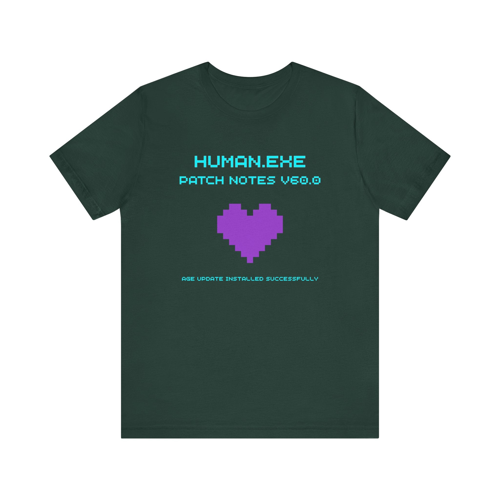 🎮 HUMAN.EXE Patch Notes v60.0 Shirt • Funny 60th Birthday Gamer T-Shirt • Retro Changelog Tee for 80s 90s Gamers • Level 60 Upgrade Gift