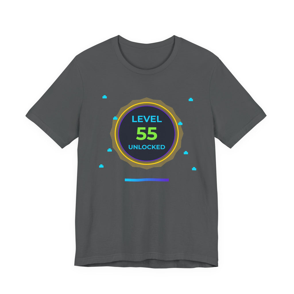 🔥 Level 55 Legend Shirt • Front + Back Design • 55th Birthday Gamer Gift • Retro Gaming Tee • Achievement Badge • Milestone Birthday