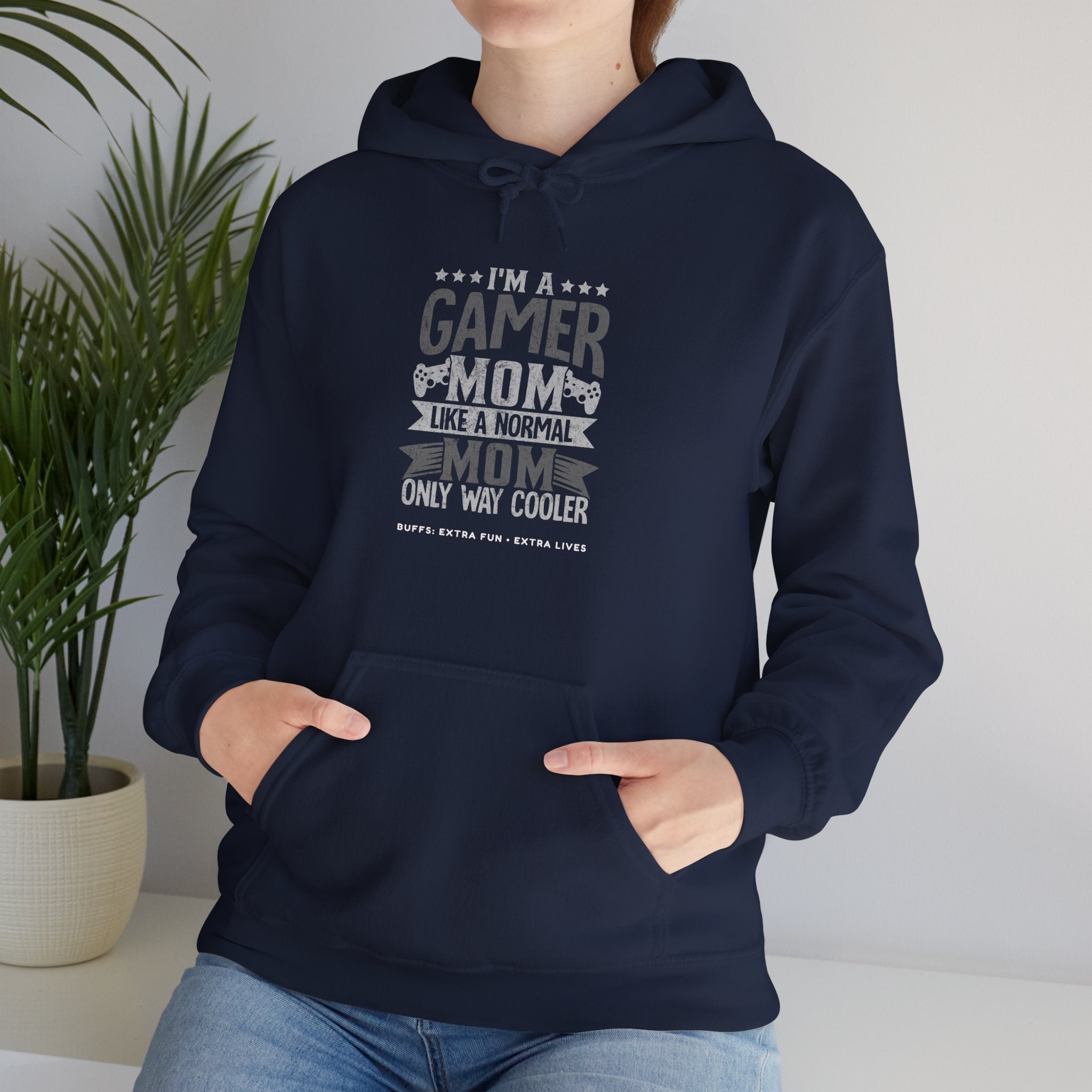 Gamer Mom – Like a Normal Mom, Only Way Cooler Hoodie (Front & Back Print)