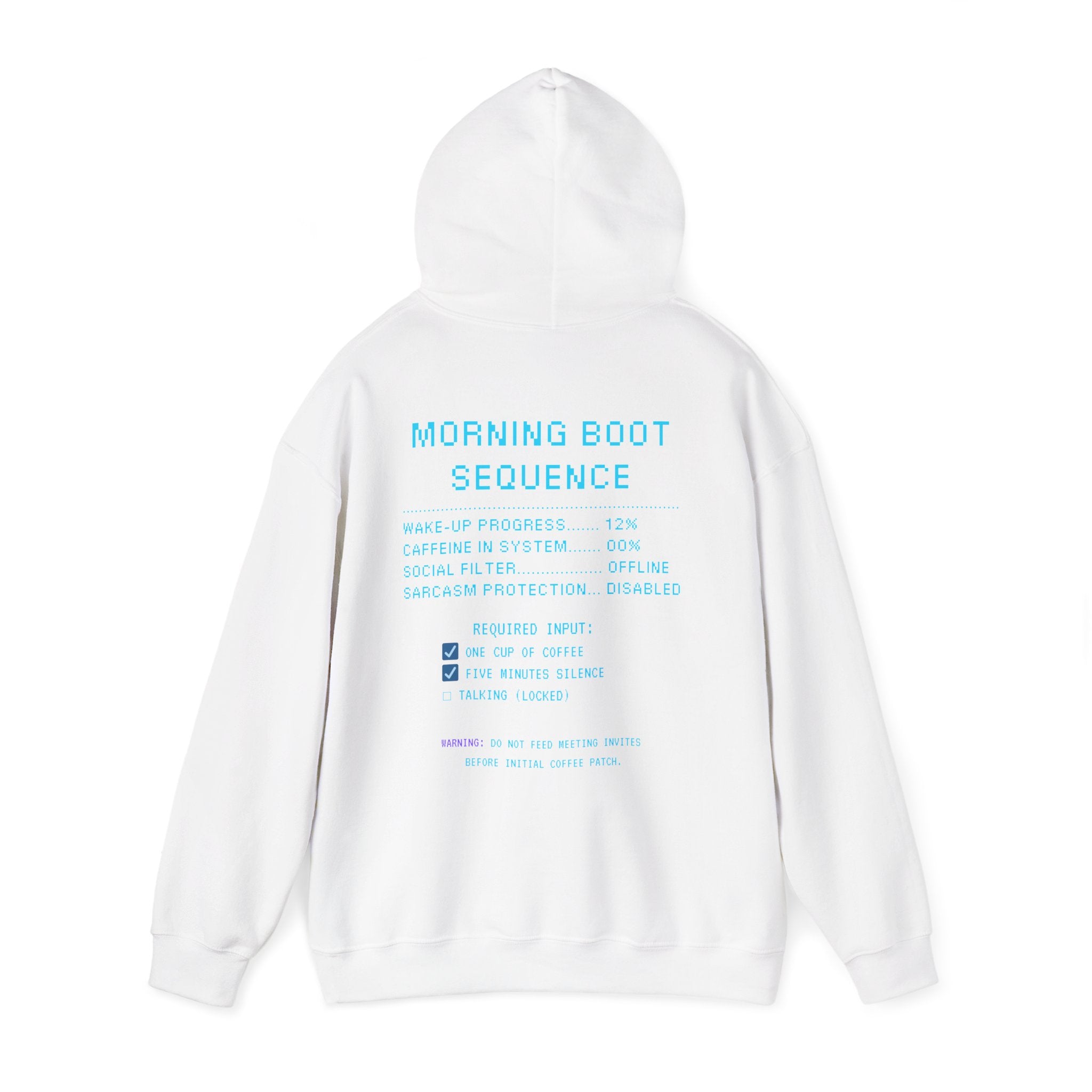 ☕ HUMAN.EXE NEEDS COFFEE Hoodie • Insert Coffee to Respawn Gamer Hoodie • Morning Boot Sequence Pixel Sweatshirt • Cozy Retro Gamer Gift