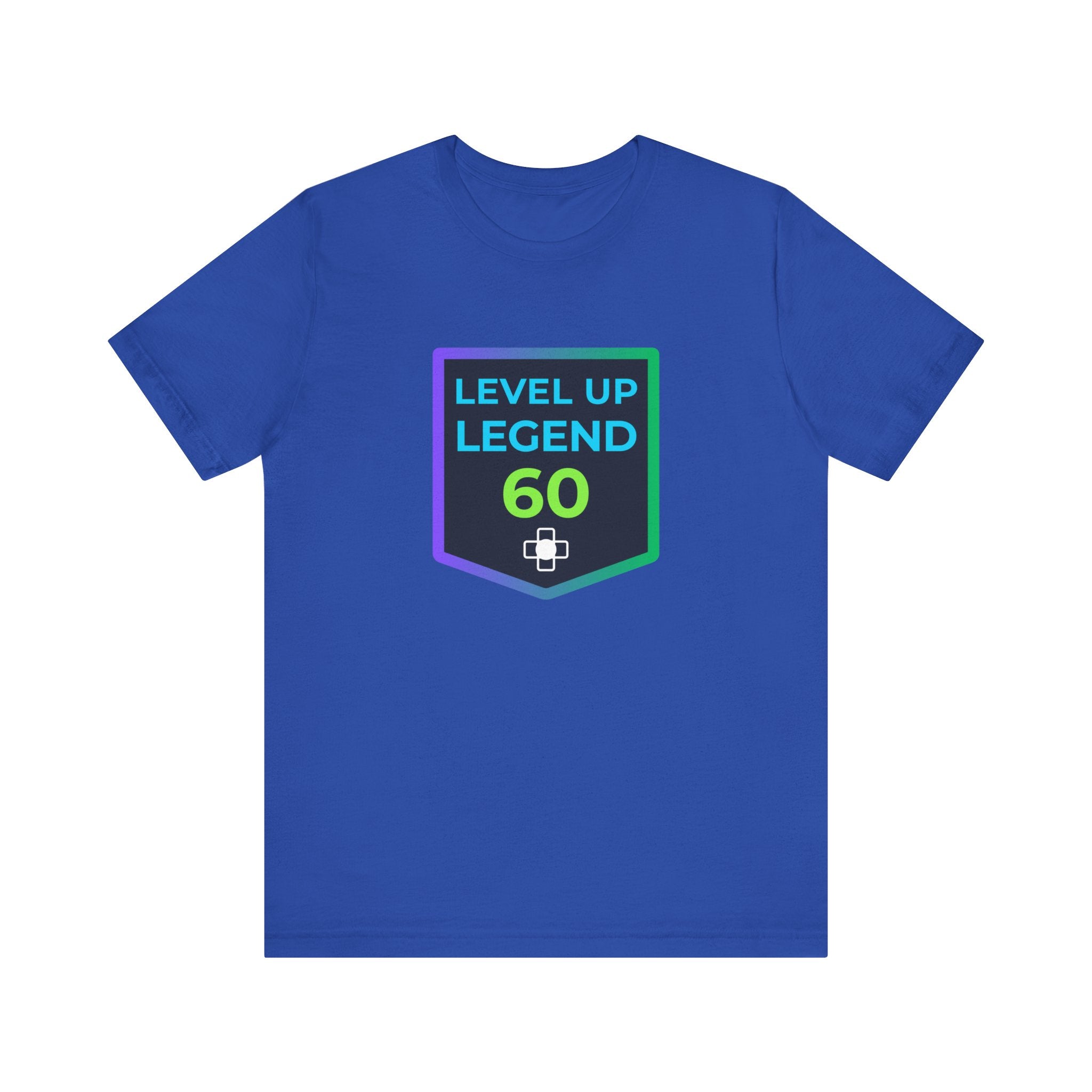 🔥 Level 60 Legend Shirt • Retro Gamer 60th Birthday Gift • Front + Back Design • Achievement Badge Tee • Milestone Gaming Shirt