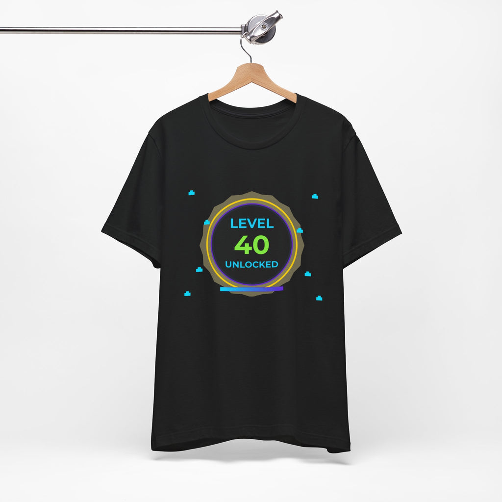 🔥 Level 40 Legend Shirt • Front + Back Design • 40th Birthday Gamer Gift • Retro Gaming Tee • Achievement Badge • Milestone Birthday