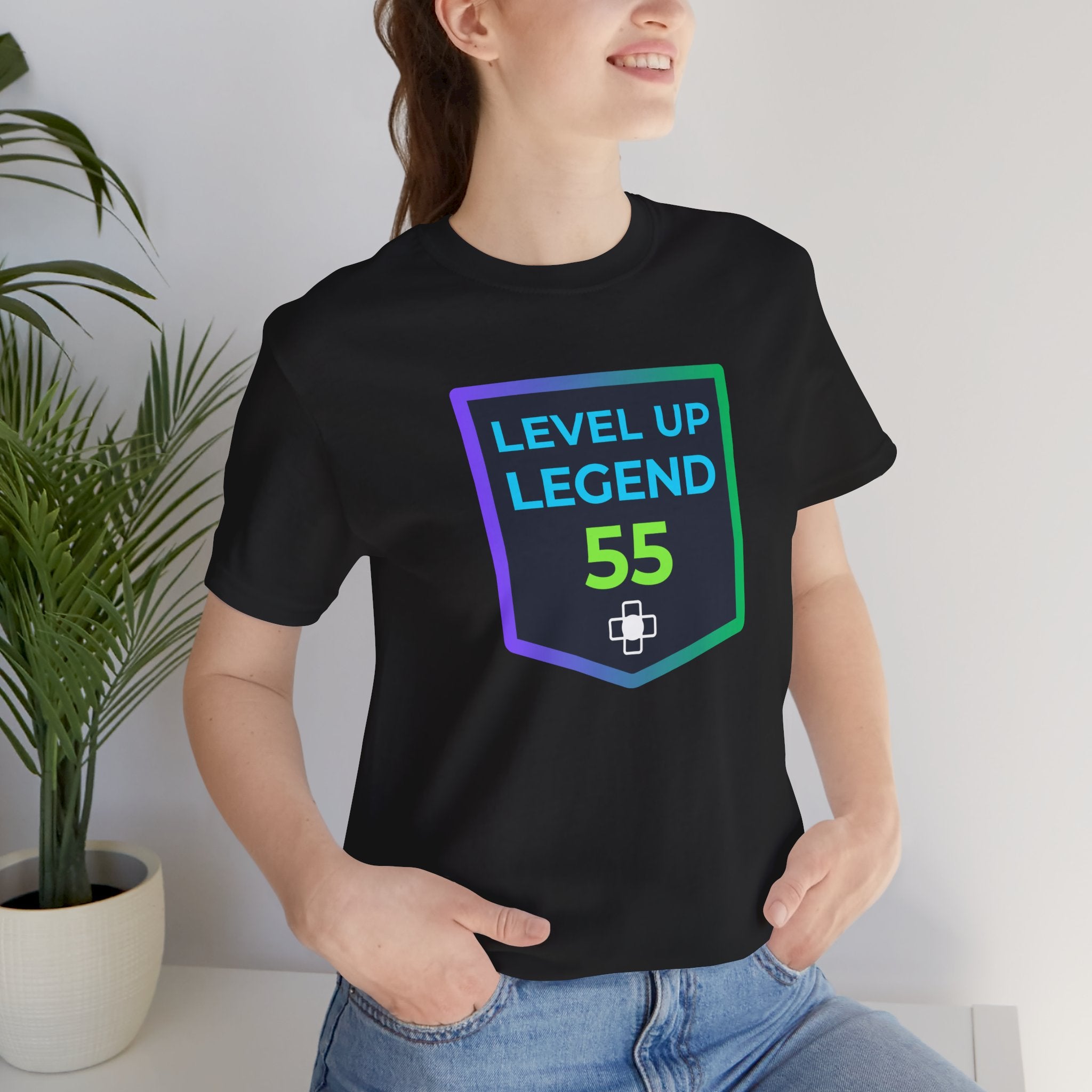 🔥 Level 55 Legend Shirt • Front + Back Design • 55th Birthday Gamer Gift • Retro Gaming Tee • Achievement Badge Design • Milestone Birthday