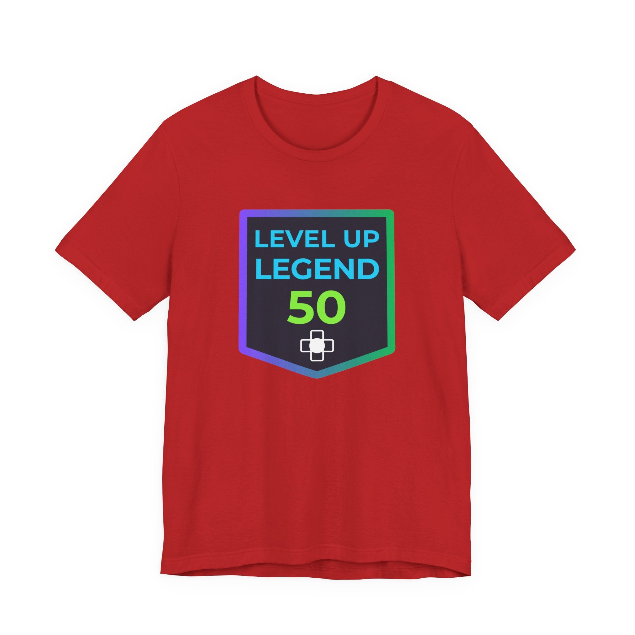 🔥 Level 50 Legend Shirt • Front + Back Design • 50th Birthday Gamer Gift • Retro Gaming Tee • Achievement Badge Design • Milestone Birthday