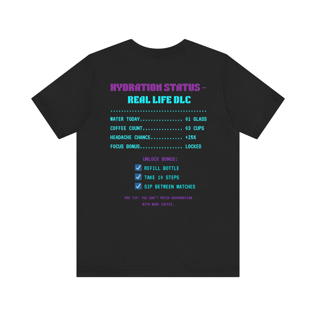 💧 HUMAN.EXE NEEDS WATER Shirt • Hydration Quest Gamer Tee • Retro 80s 90s Video Game T-Shirt • Funny Introvert Gift for Gamers