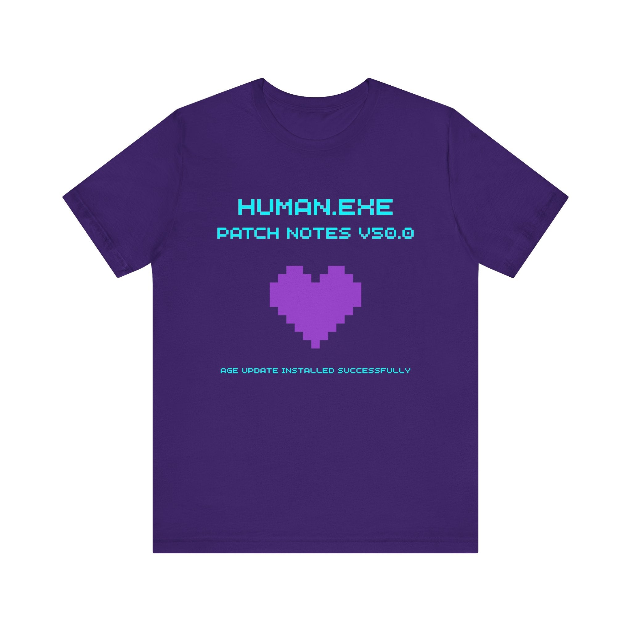 🎮 HUMAN.EXE Patch Notes v50.0 Shirt • Funny 50th Birthday Gamer T-Shirt • Retro Changelog Tee for 80s 90s Gamers • Level 50 Upgrade Gift