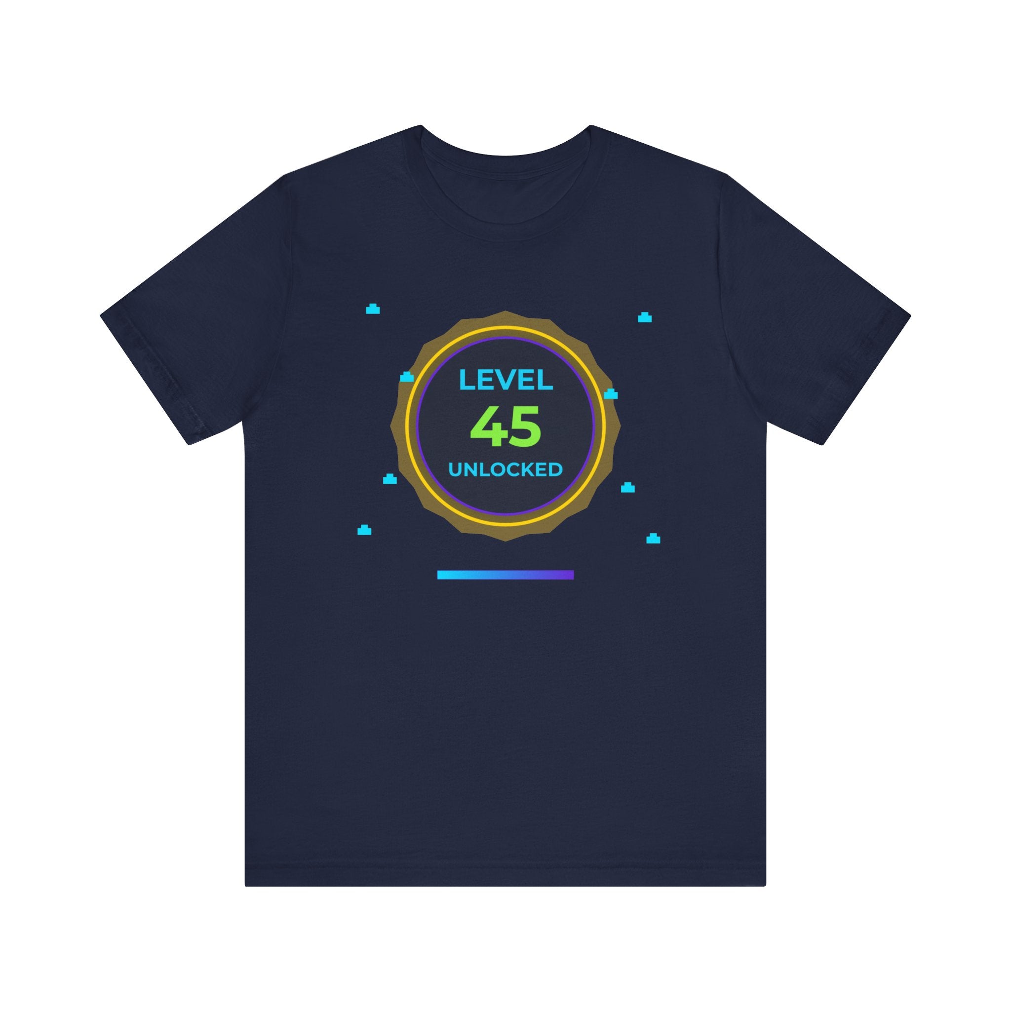 🔥 Level 45 Legend Shirt • Front + Back Design • 45th Birthday Gamer Gift • Retro Gaming Tee • Achievement Badge • Milestone Birthday