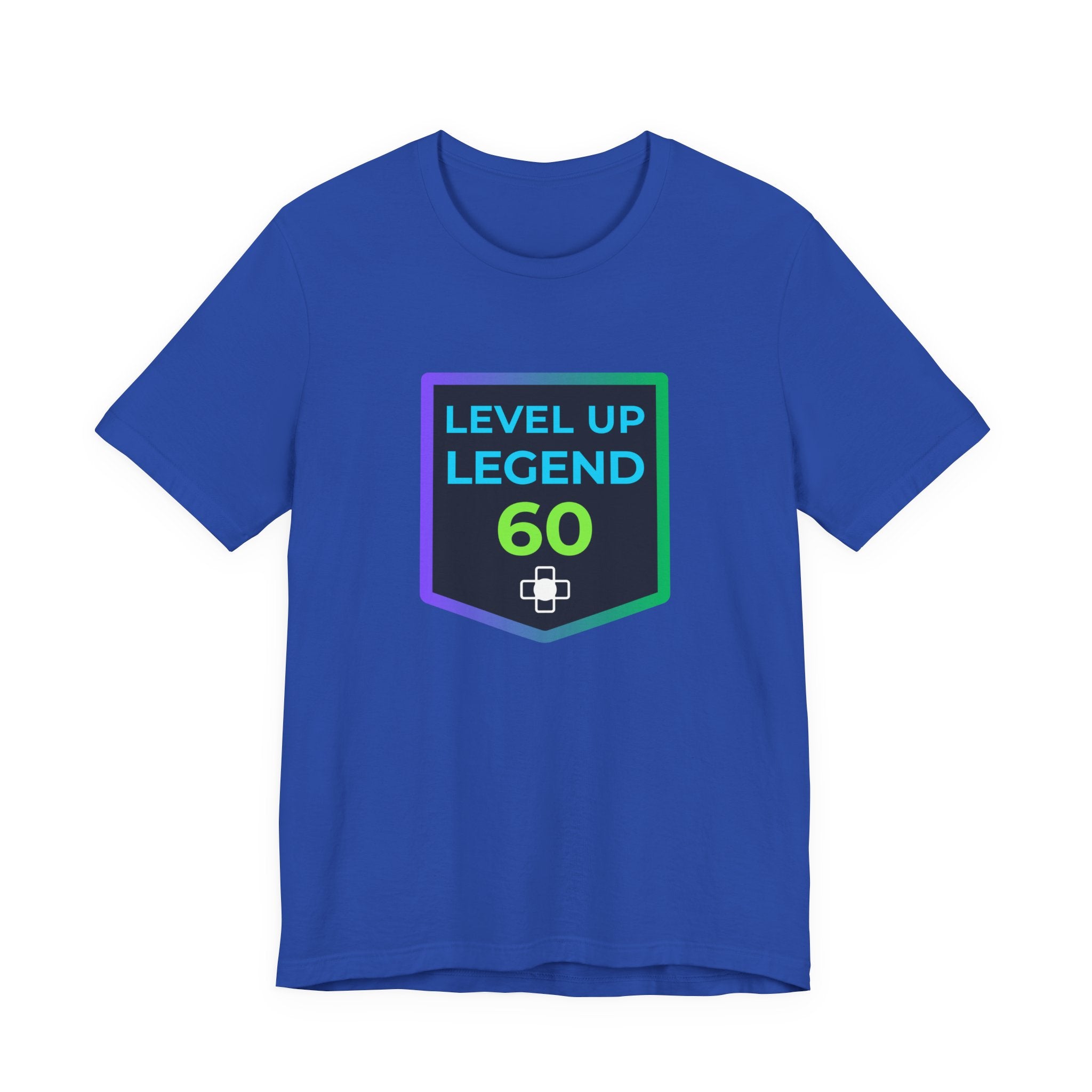 🔥 Level 60 Legend Shirt • Retro Gamer 60th Birthday Gift • Front + Back Design • Achievement Badge Tee • Milestone Gaming Shirt