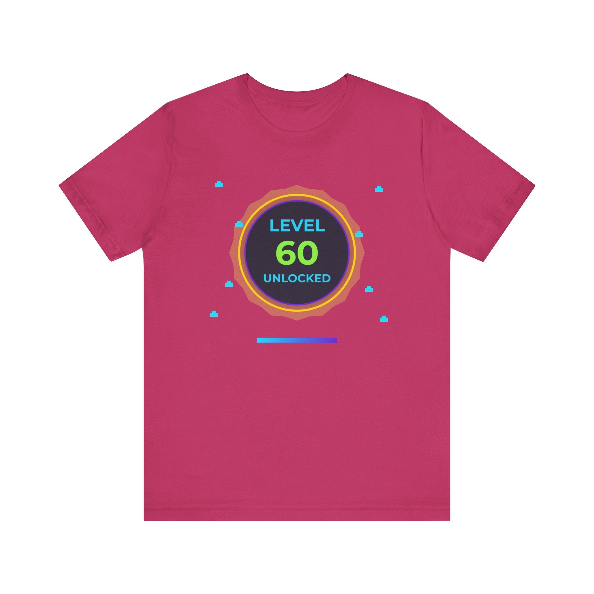 Level 60 Legend Shirt • Front + Back Design • 60th Birthday Gamer Gift • Retro Gaming Tee • Achievement Badge • Milestone Birthday