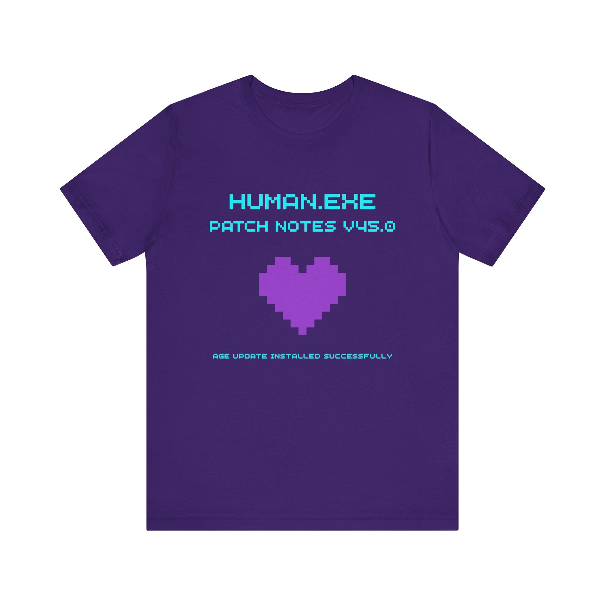 🎮 HUMAN.EXE Patch Notes v45.0 Shirt • Funny 45th Birthday Gamer T-Shirt • Retro Changelog Tee for 80s 90s Gamers • Level 45 Upgrade Gift
