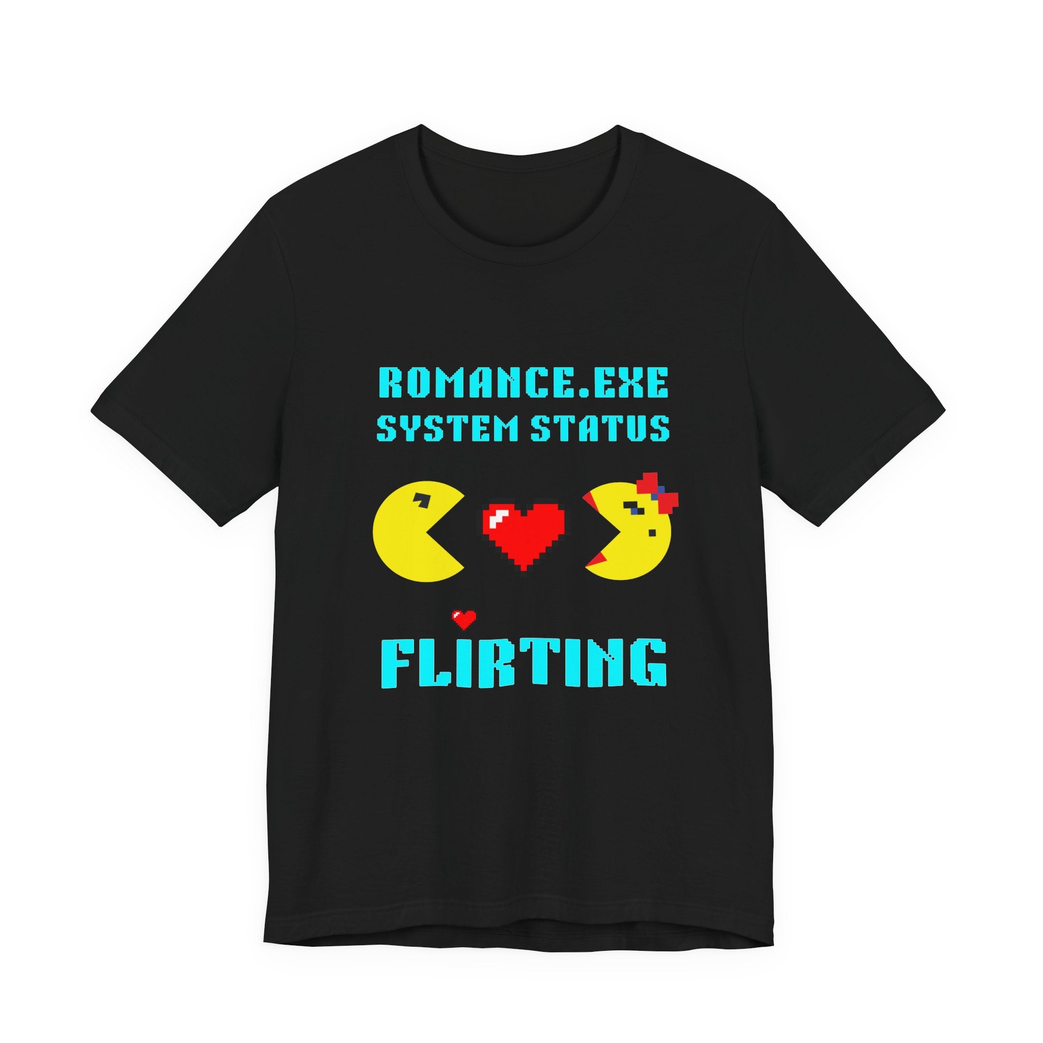 Romance Exe System Status Flirting Shirt | Funny Gamer Valentines Gift | Flirty Gift for Him Her | Dating Shirt | Unique Gift for Gamers