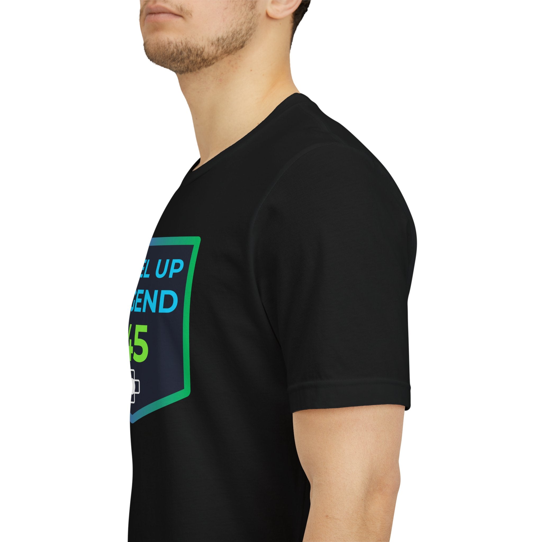 🔥 Level 45 Legend Shirt • Front + Back Design • 45th Birthday Gamer Gift • Retro Gaming Tee • Achievement Badge Design • Milestone Birthday