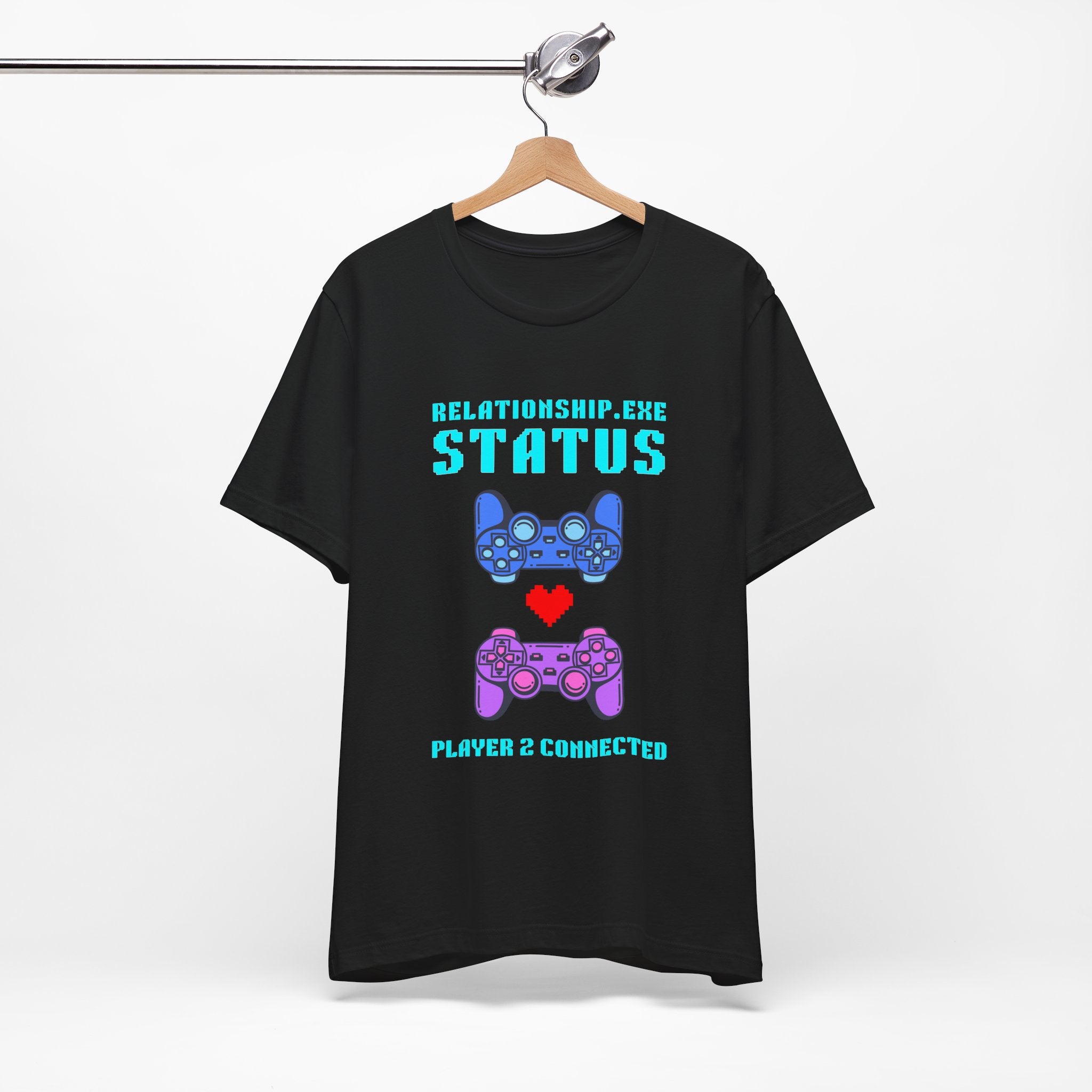 Relationship Exe Player 2 Connected Shirt | Funny Gamer Couple Gift | Valentines Day Gift for Him Her | Gaming Couple Tee | Anniversary