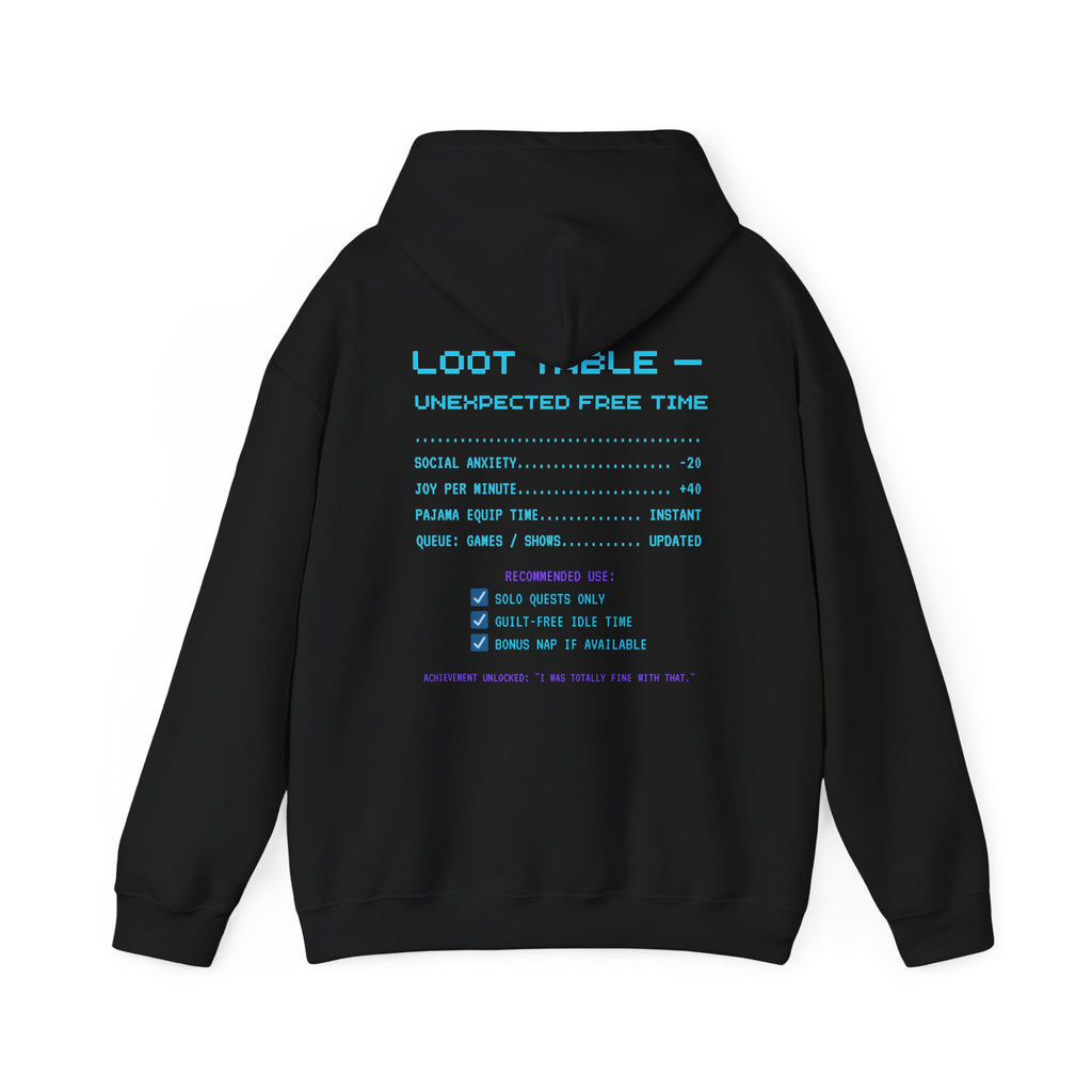 Canceled Plans = S-Tier Loot Hoodie – Rare Drop: Free Evening Gamer Sweatshirt (Front & Back Print)